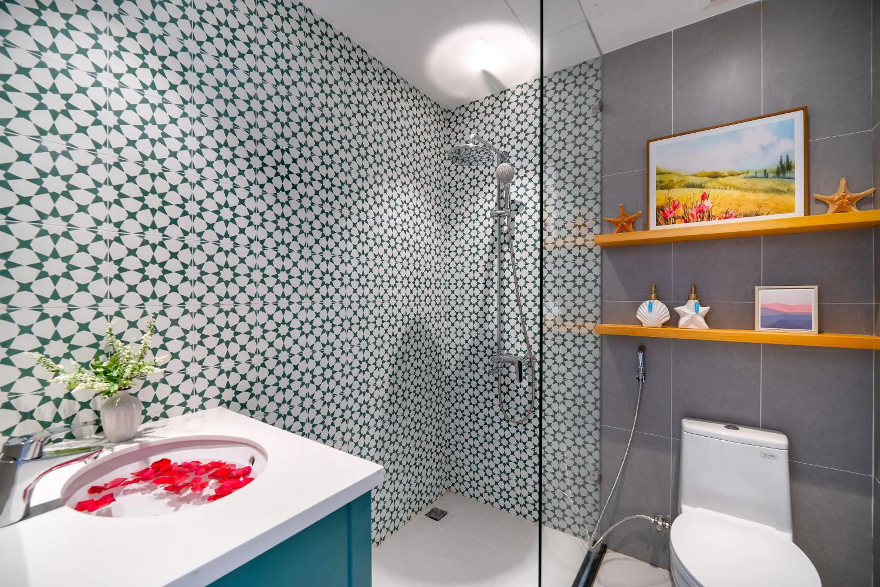 Bathroom in Santori Hotel And Spa