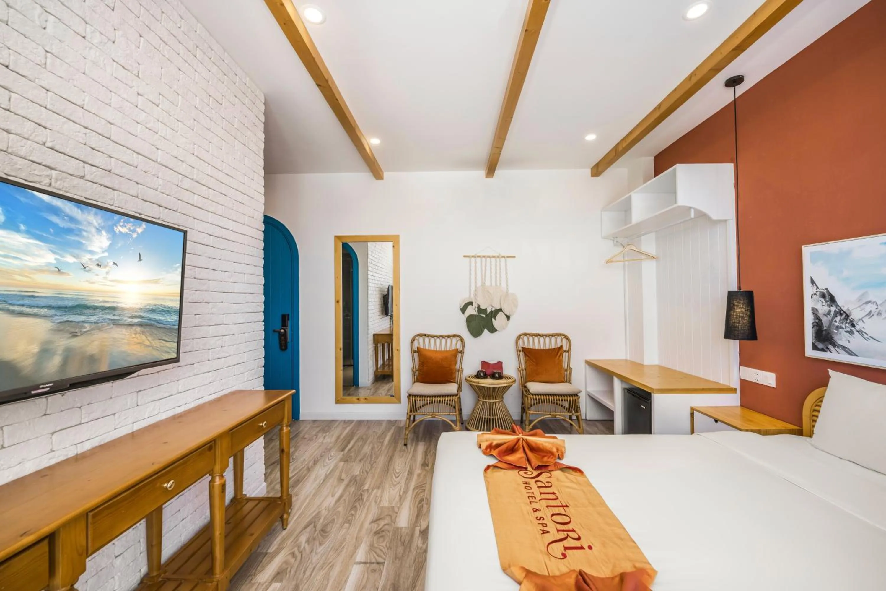 Bedroom, Bed in Santori Hotel And Spa