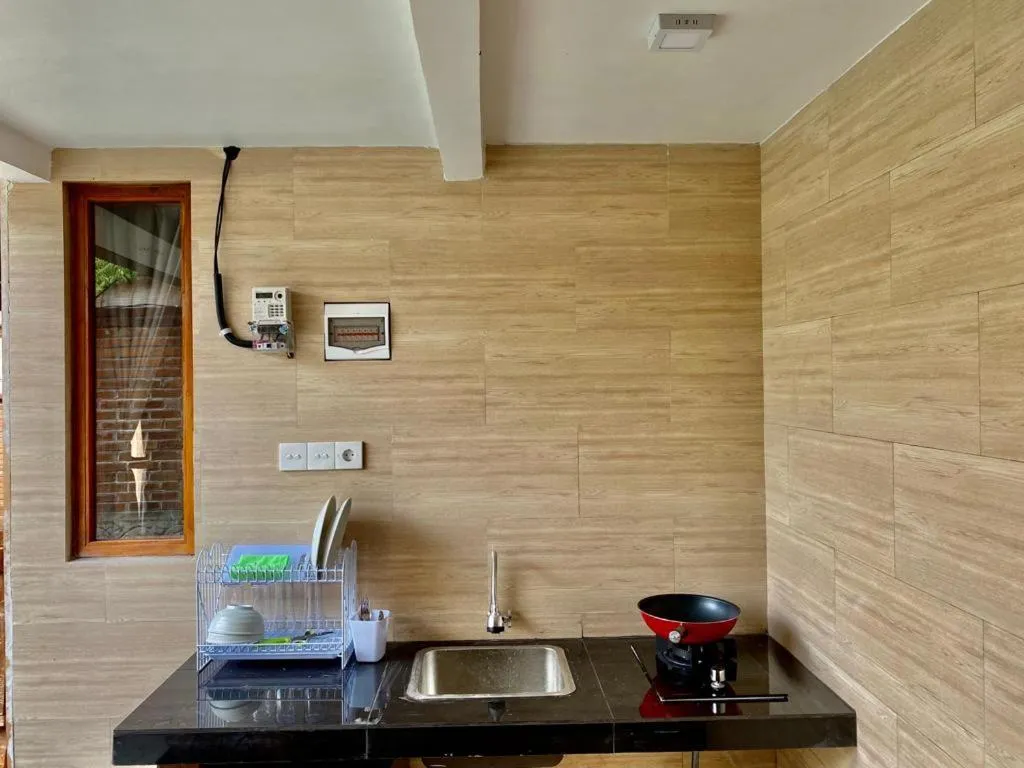 Kitchen or kitchenette in Sridewi Villas Ubud
