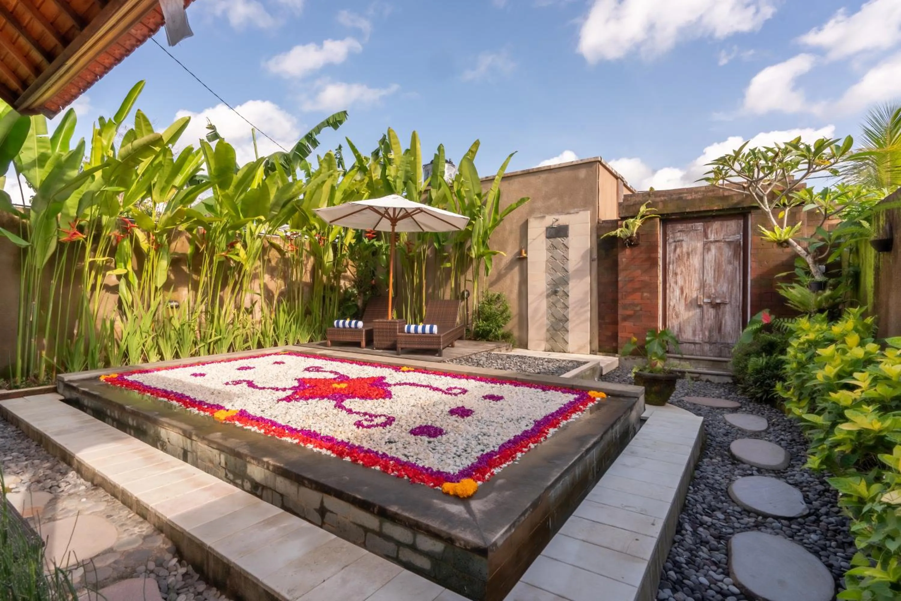 Patio in Sridewi Villas Ubud