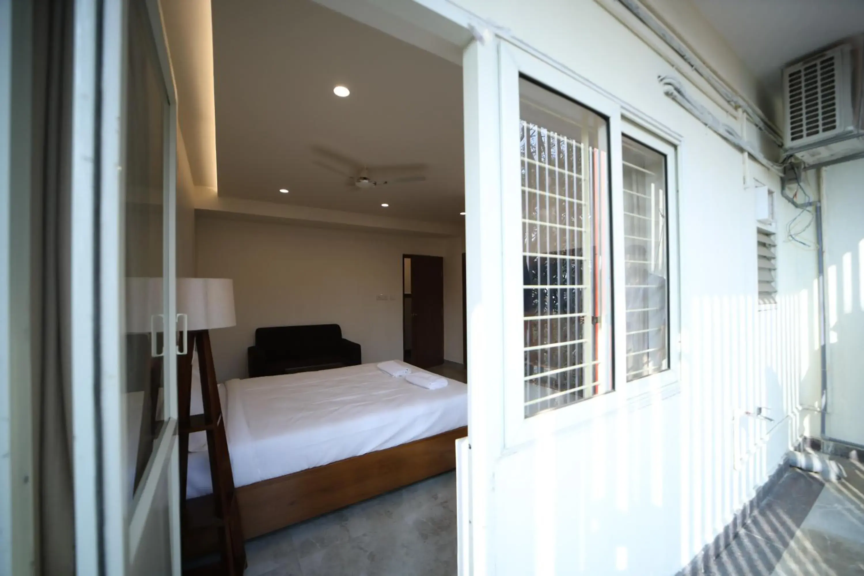 Balcony/Terrace, Bed in THE EKAH COMFORTS Balcony/Terrace, Bed in THE EKAH COMFORTS