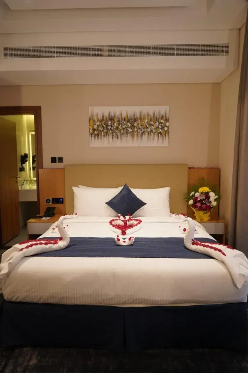 Bed in AL HAYAT HOTEL Bed in AL HAYAT HOTEL