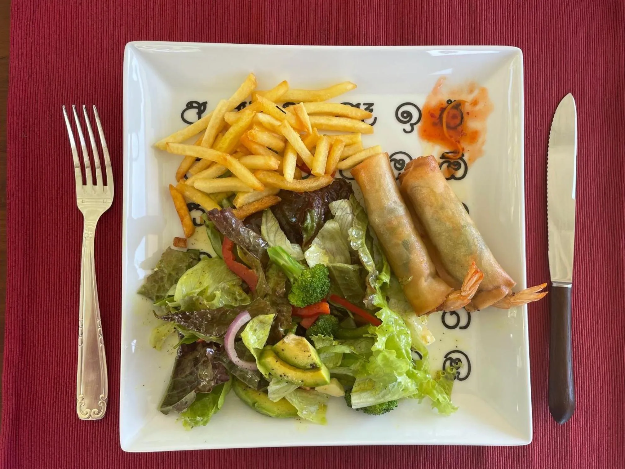 Food in The Divine Villa