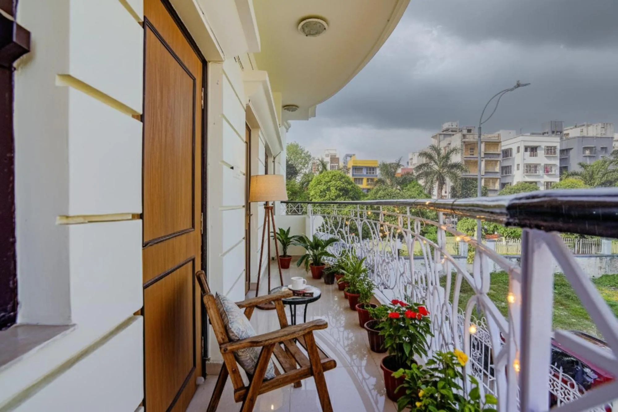 Balcony/Terrace in FabHotel New kolkata Residency Inn - Nr Axis Mall
