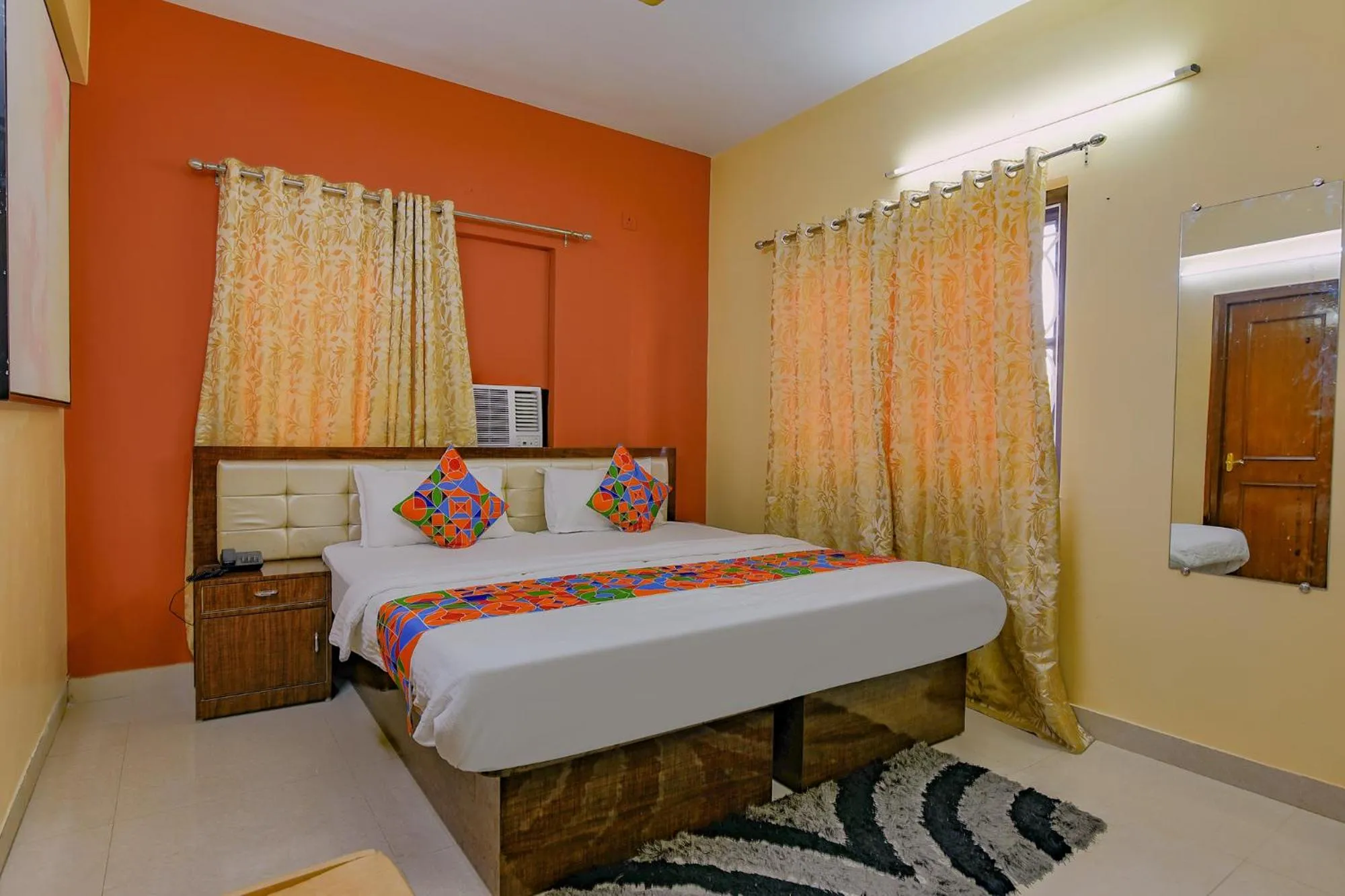 Bedroom, Bed in FabHotel New kolkata Residency Inn - Nr Axis Mall