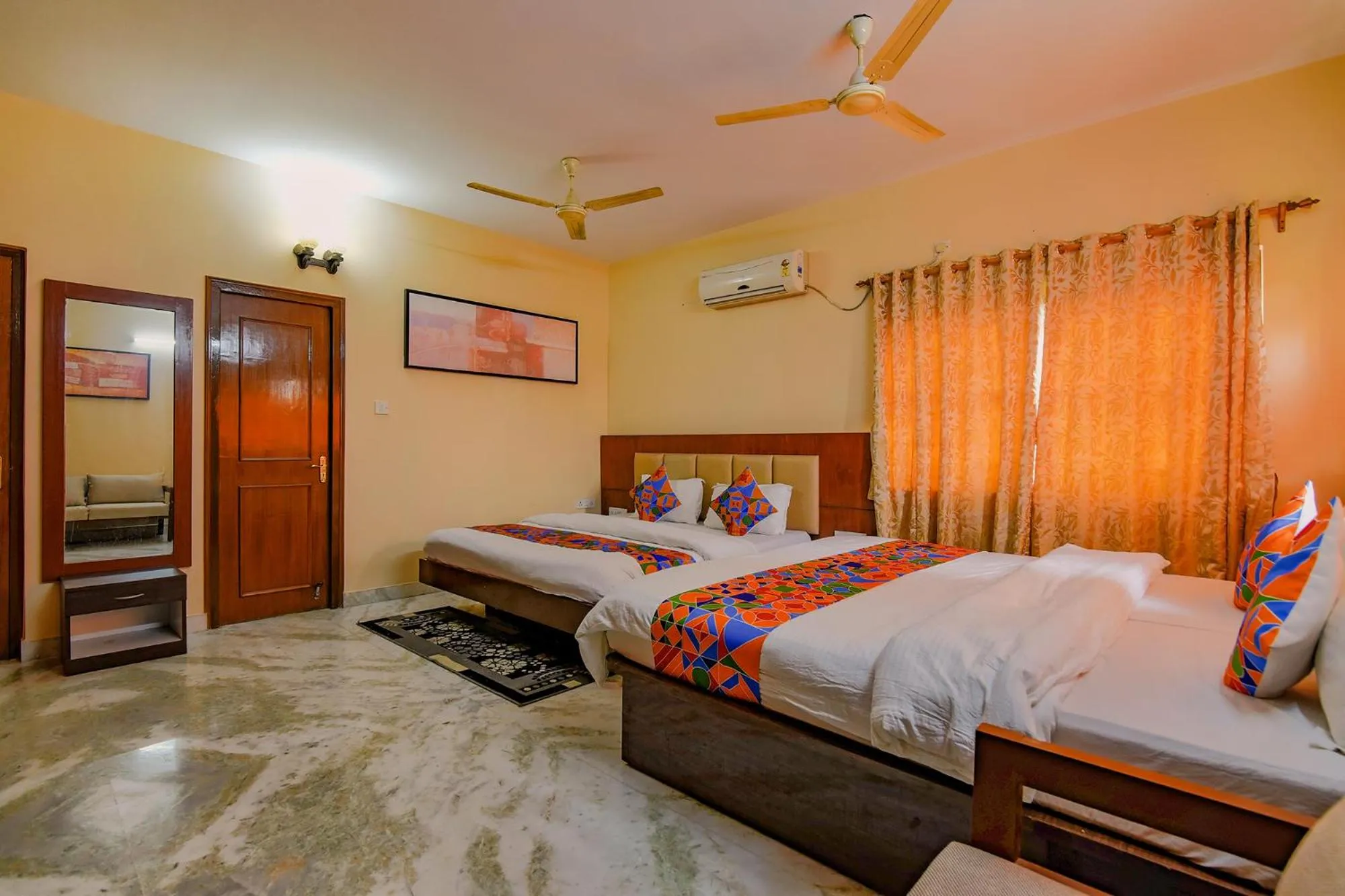Bedroom, Bed in FabHotel New kolkata Residency Inn - Nr Axis Mall