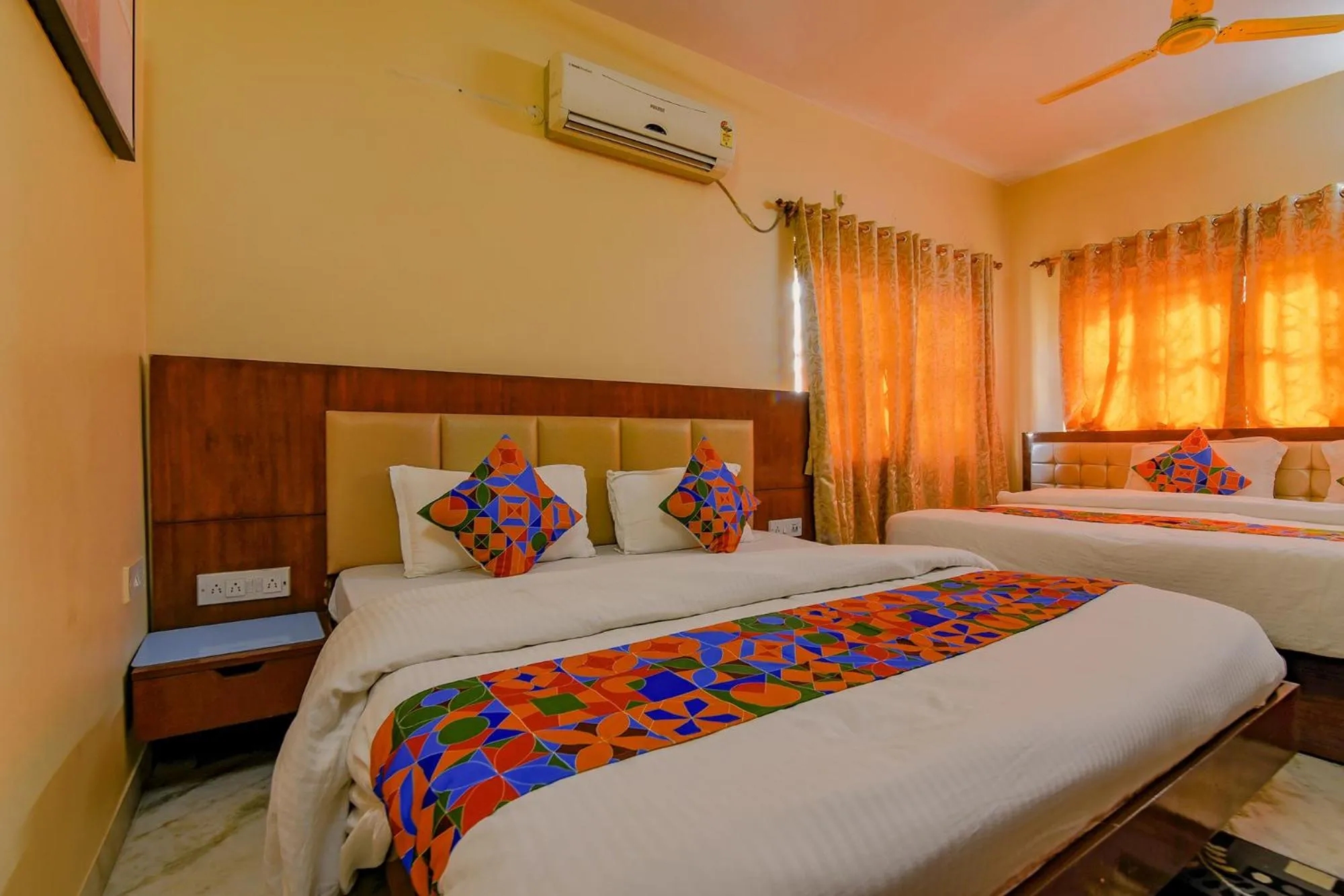 Bedroom, Bed in FabHotel New kolkata Residency Inn - Nr Axis Mall