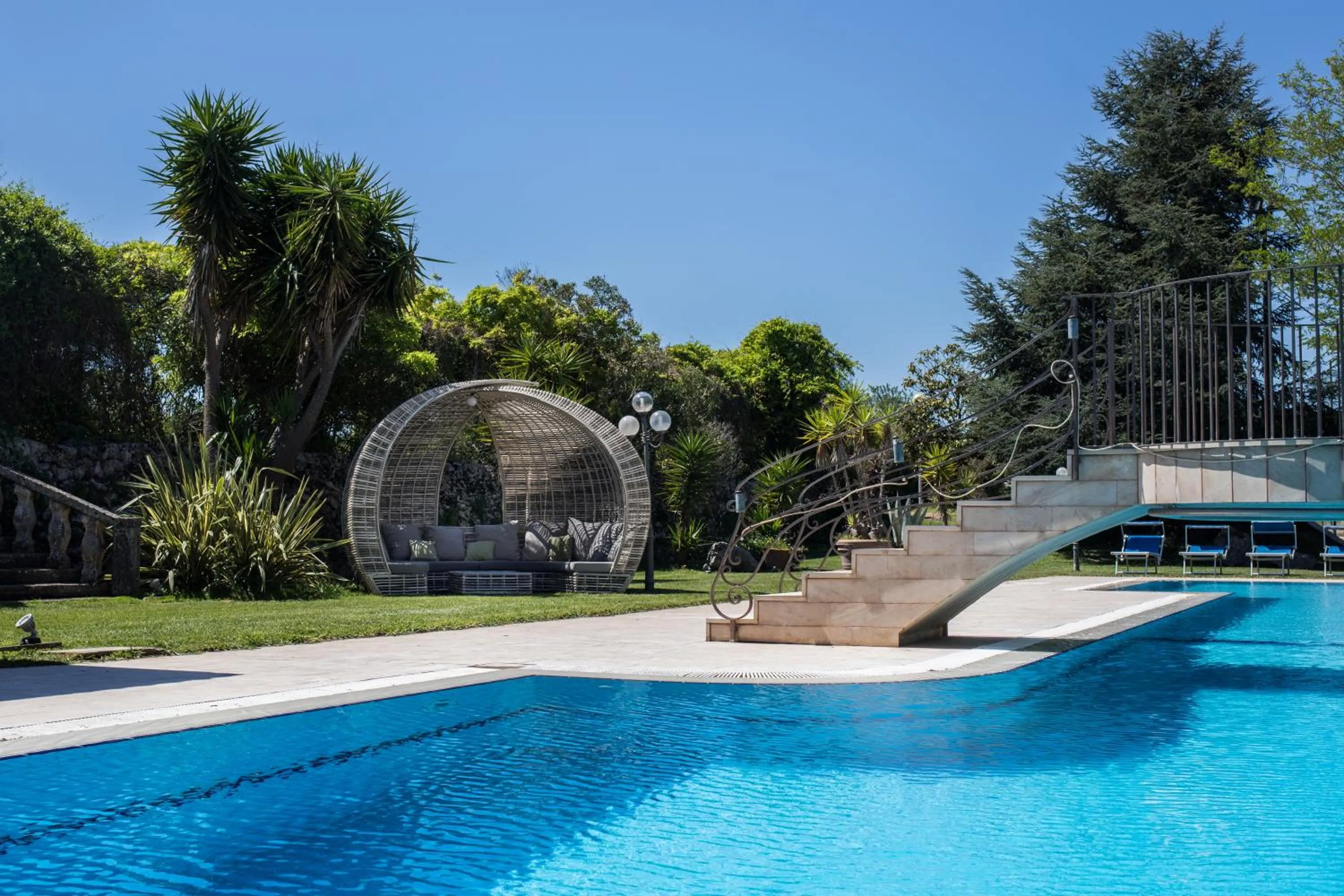 Swimming pool in Hotel Hermitage