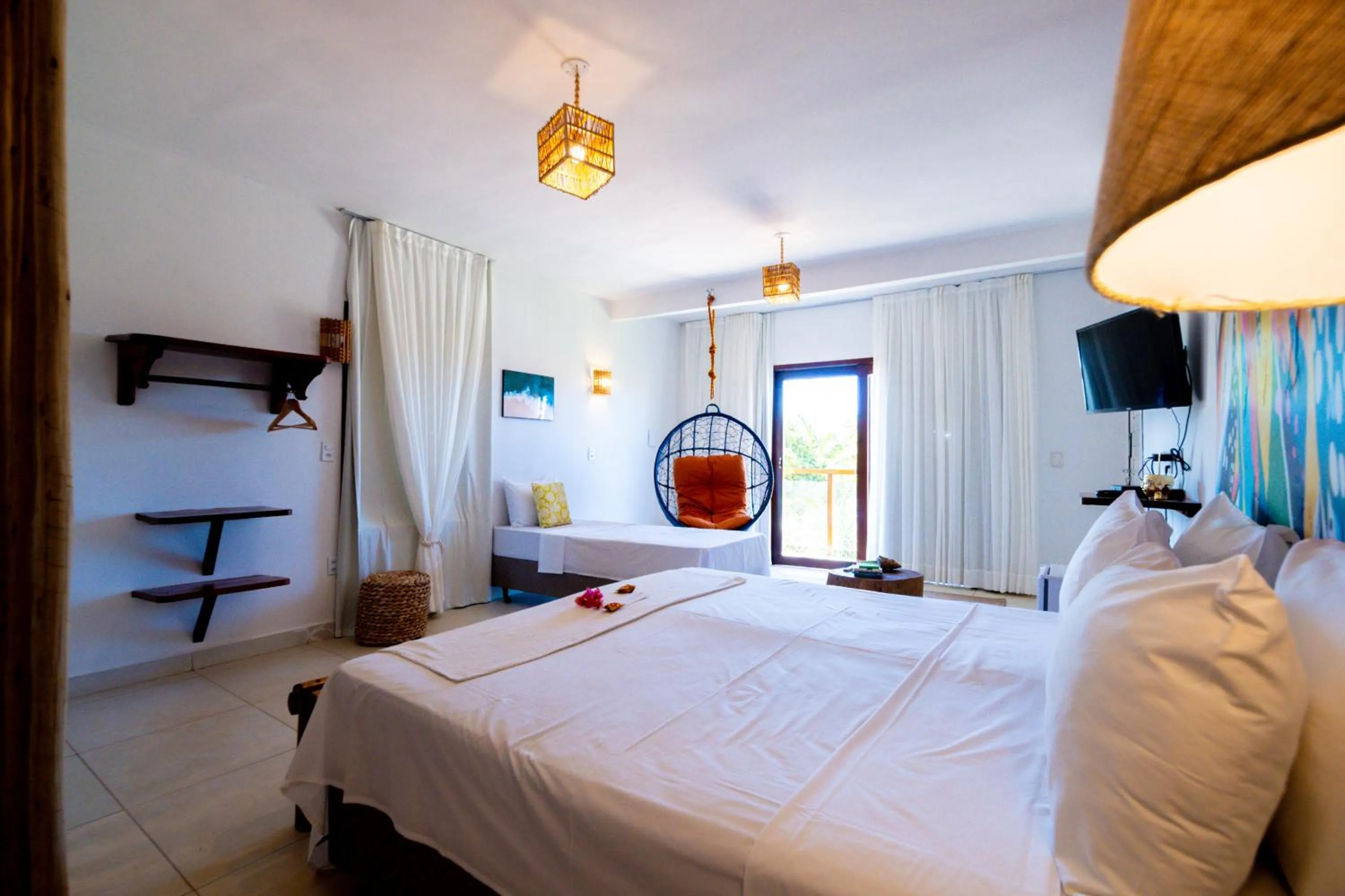 Bed in Pousada Solarium de Gostoso