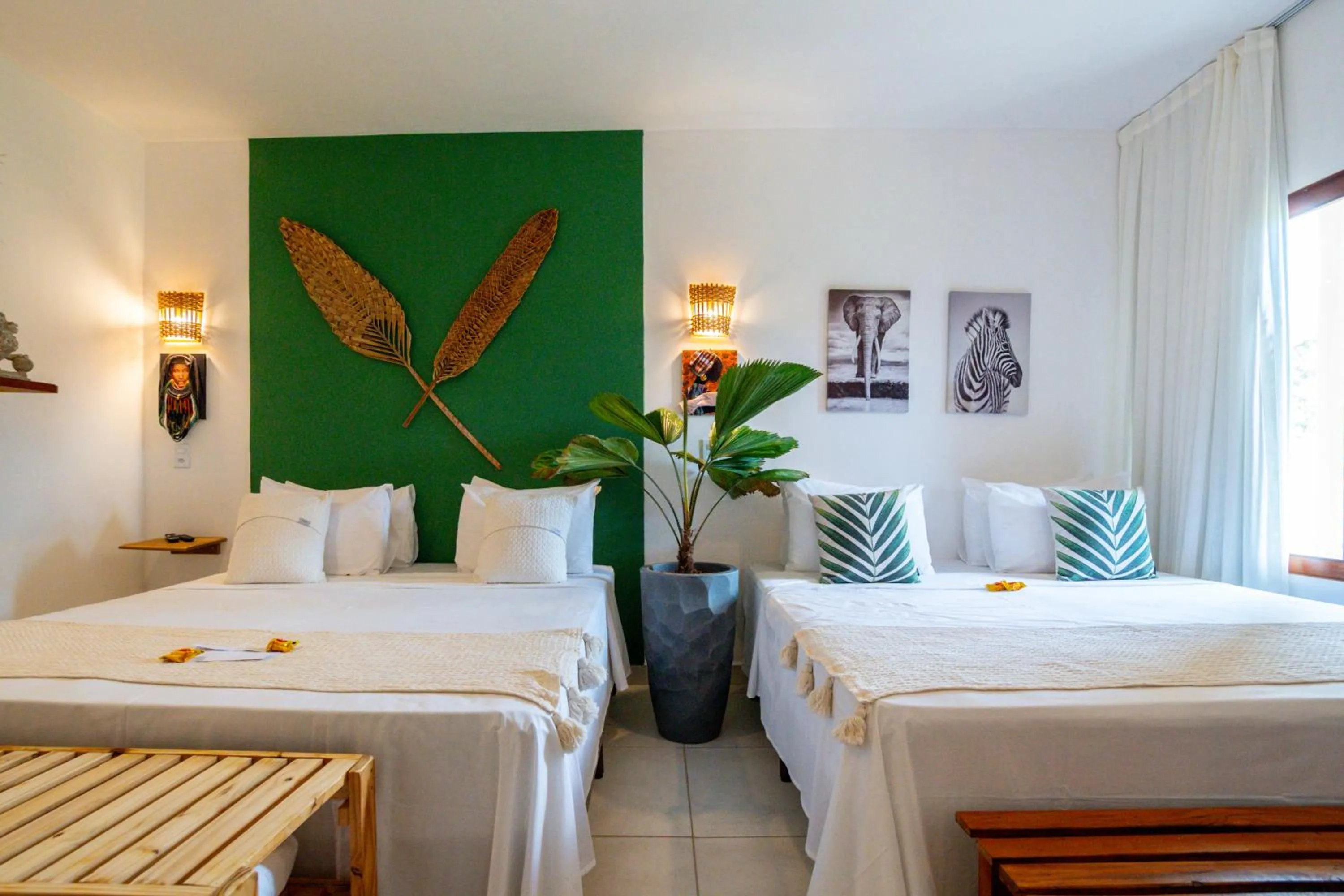 Bed in Pousada Solarium de Gostoso