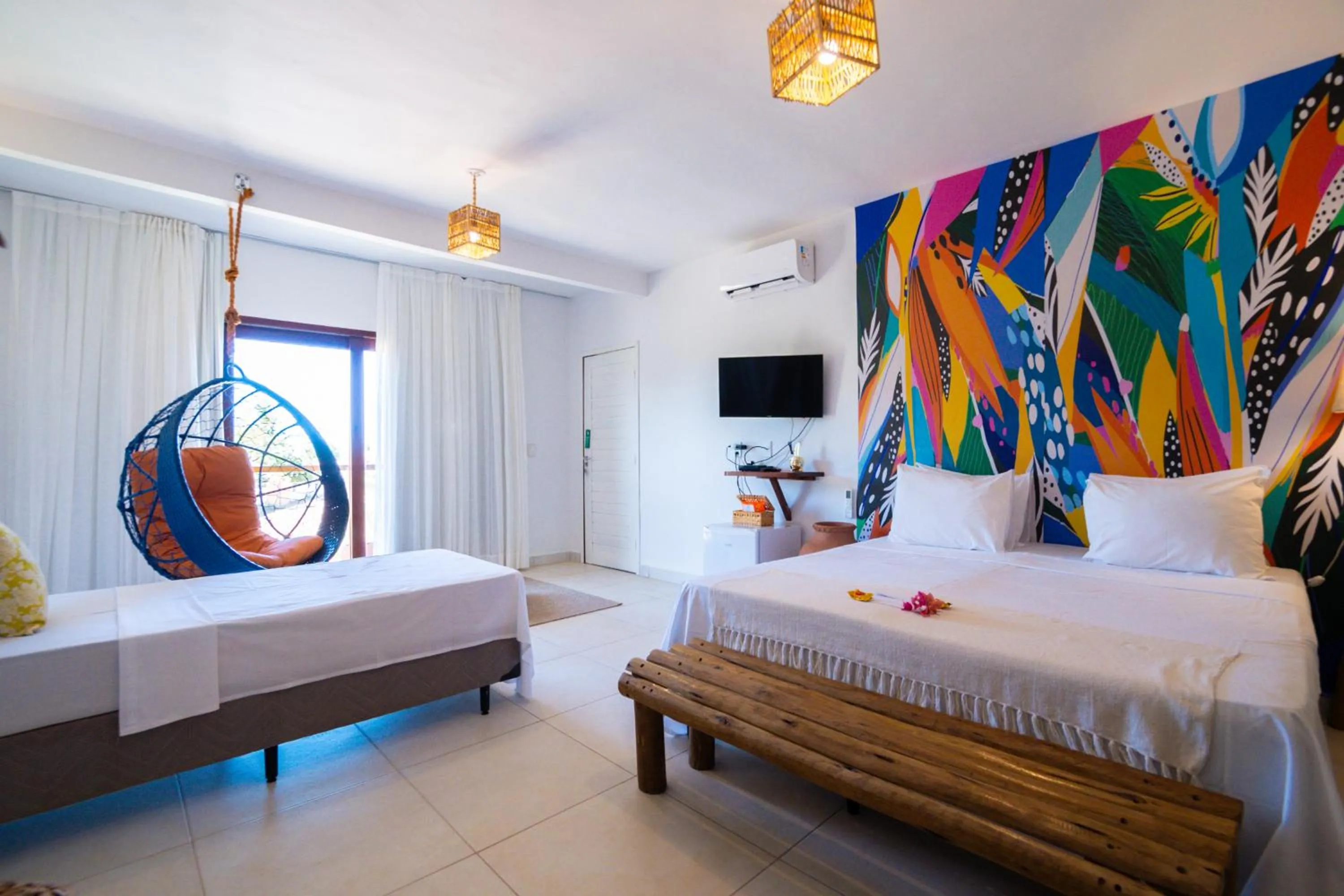 Bed in Pousada Solarium de Gostoso