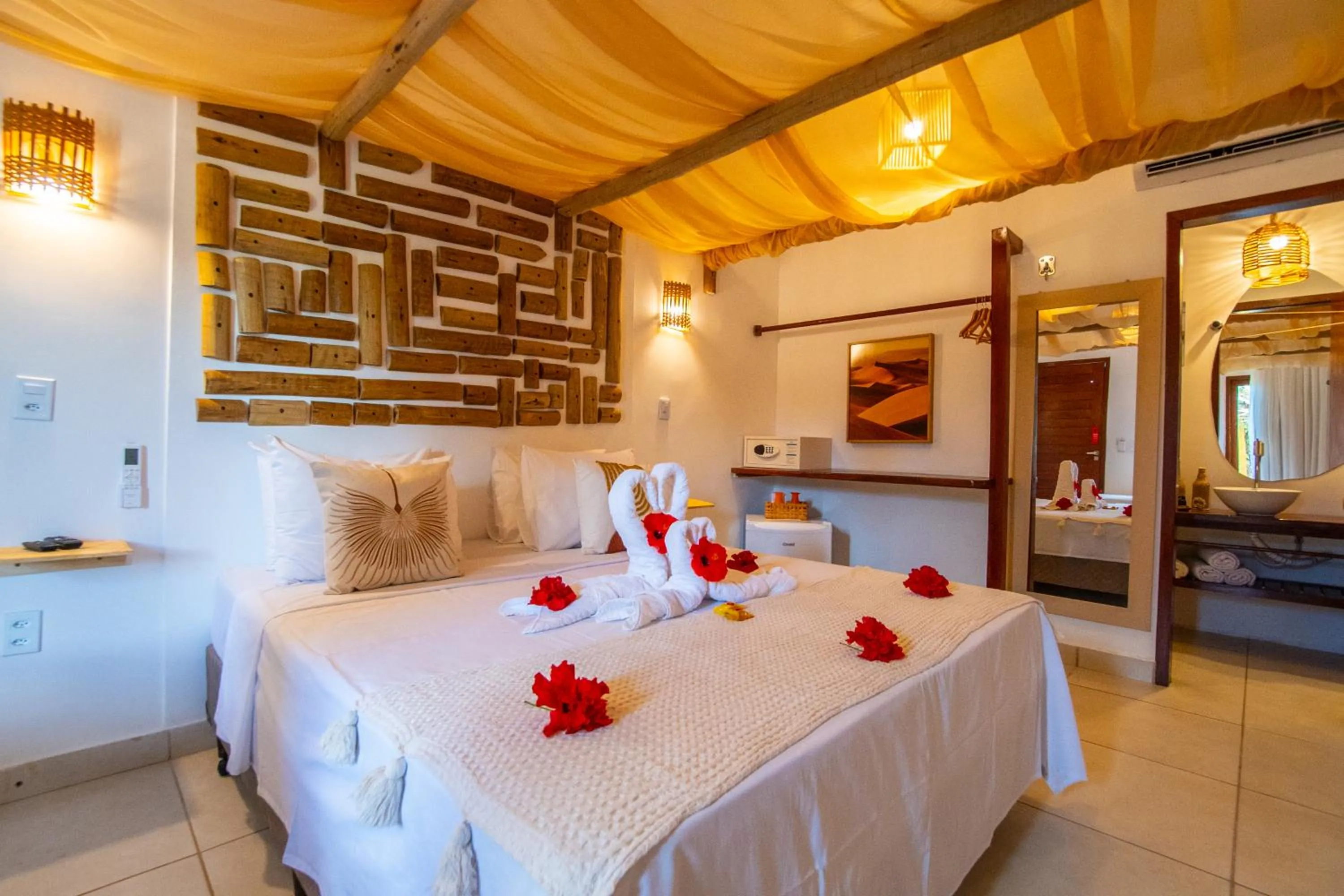 Bed in Pousada Solarium de Gostoso