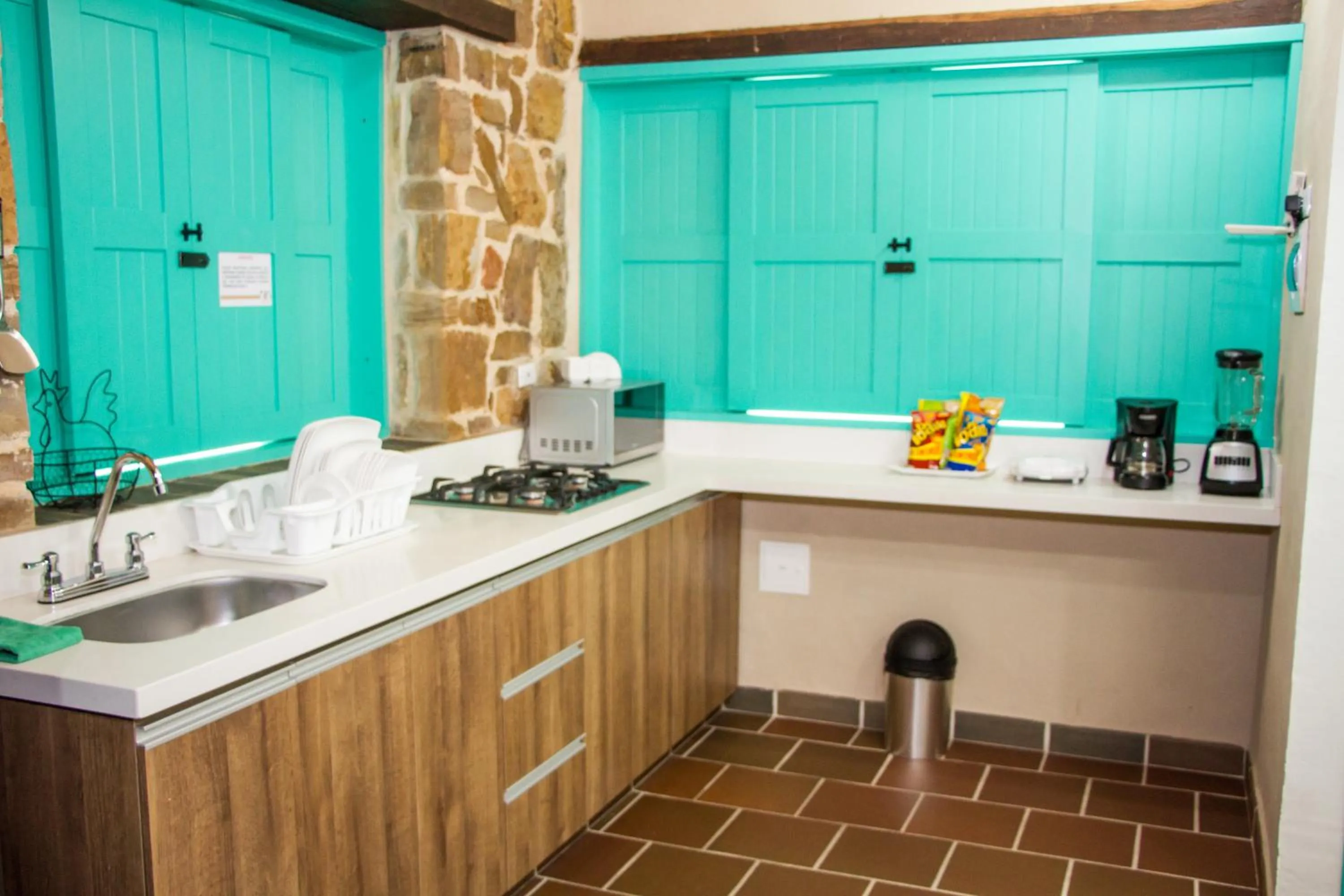 Kitchen or kitchenette in Hotel Mesa De Los Santos