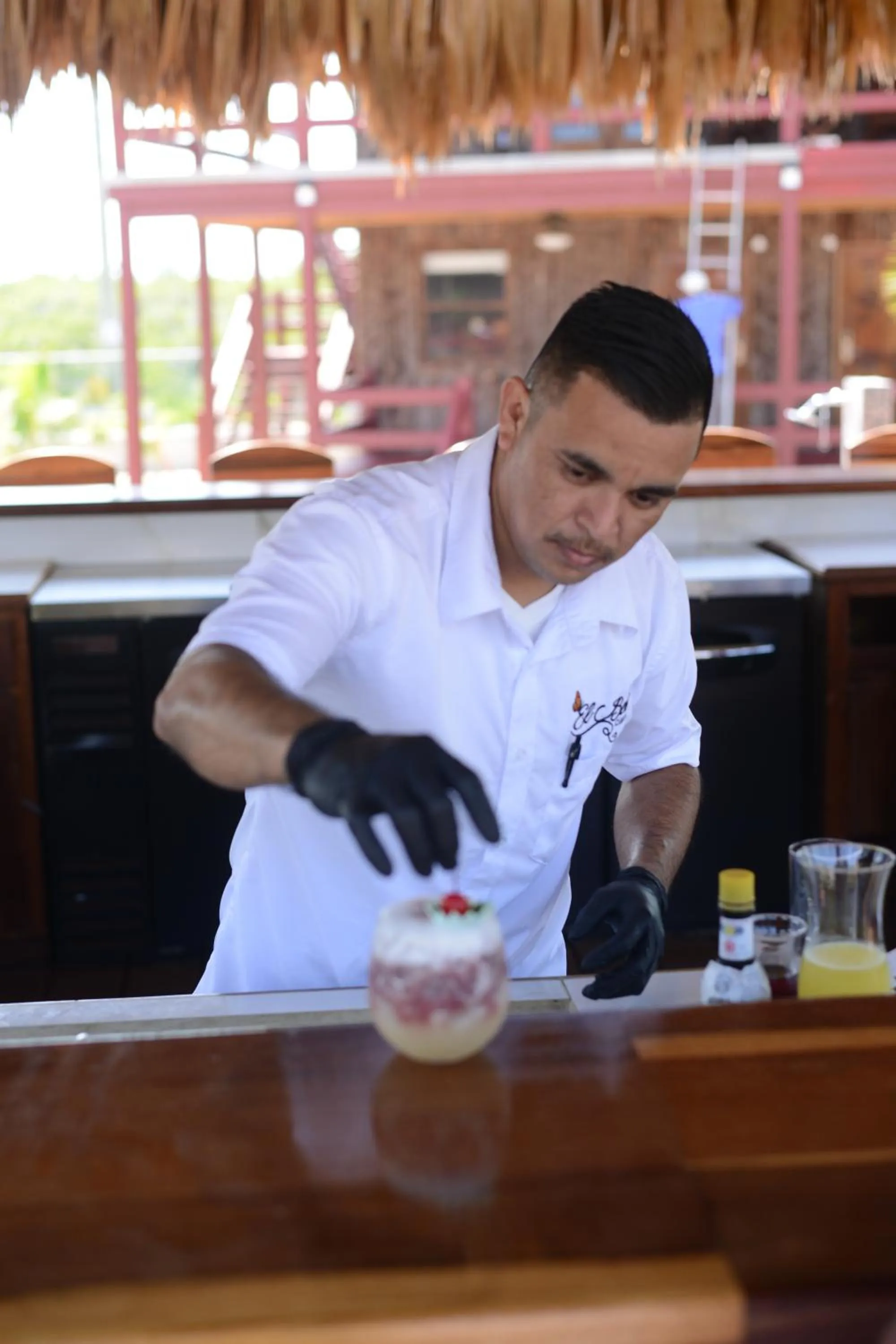 Lounge or bar in El Ben Cabañas