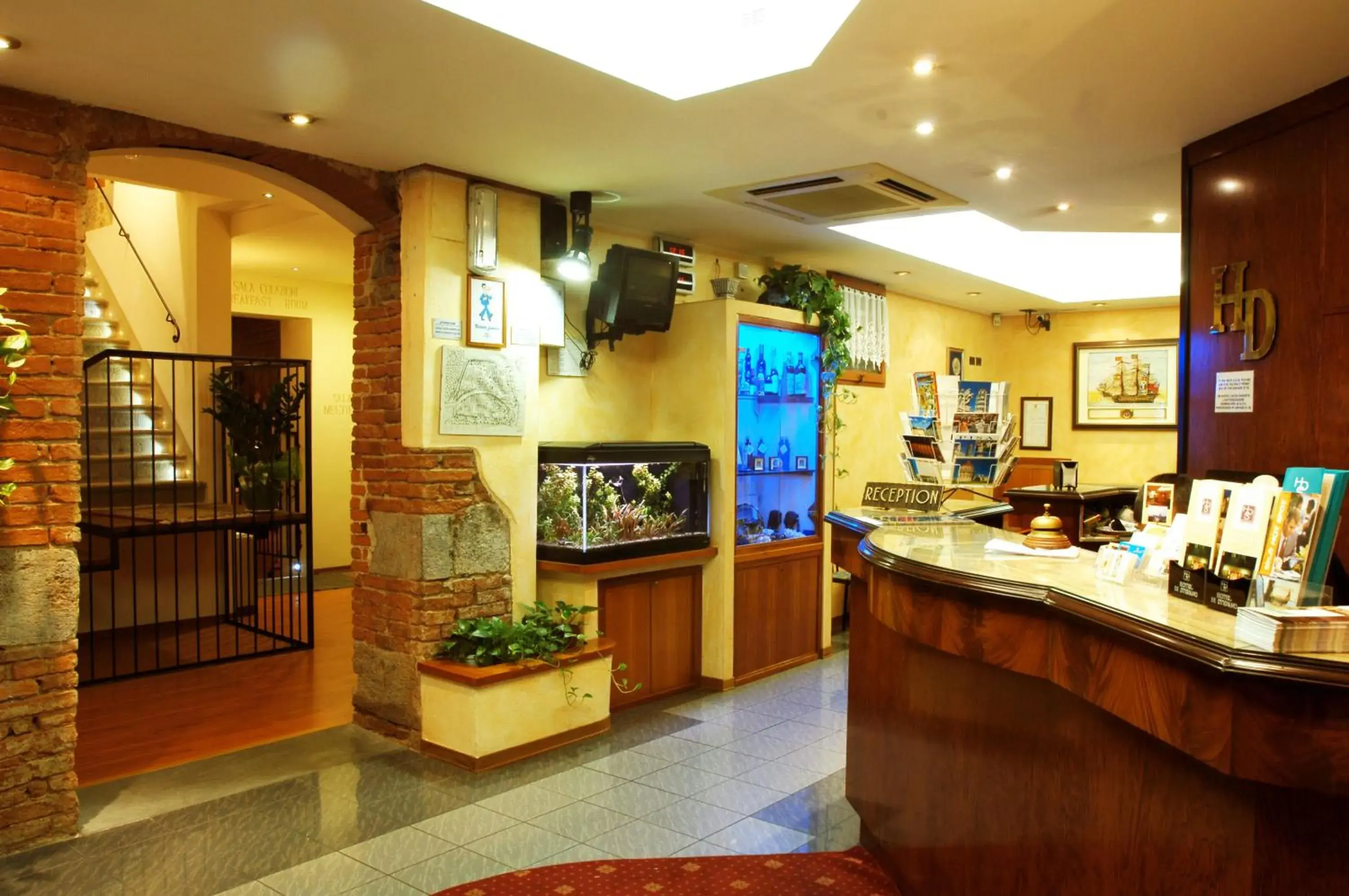 Lobby or reception in Hotel Di Stefano Lobby or reception in Hotel Di Stefano