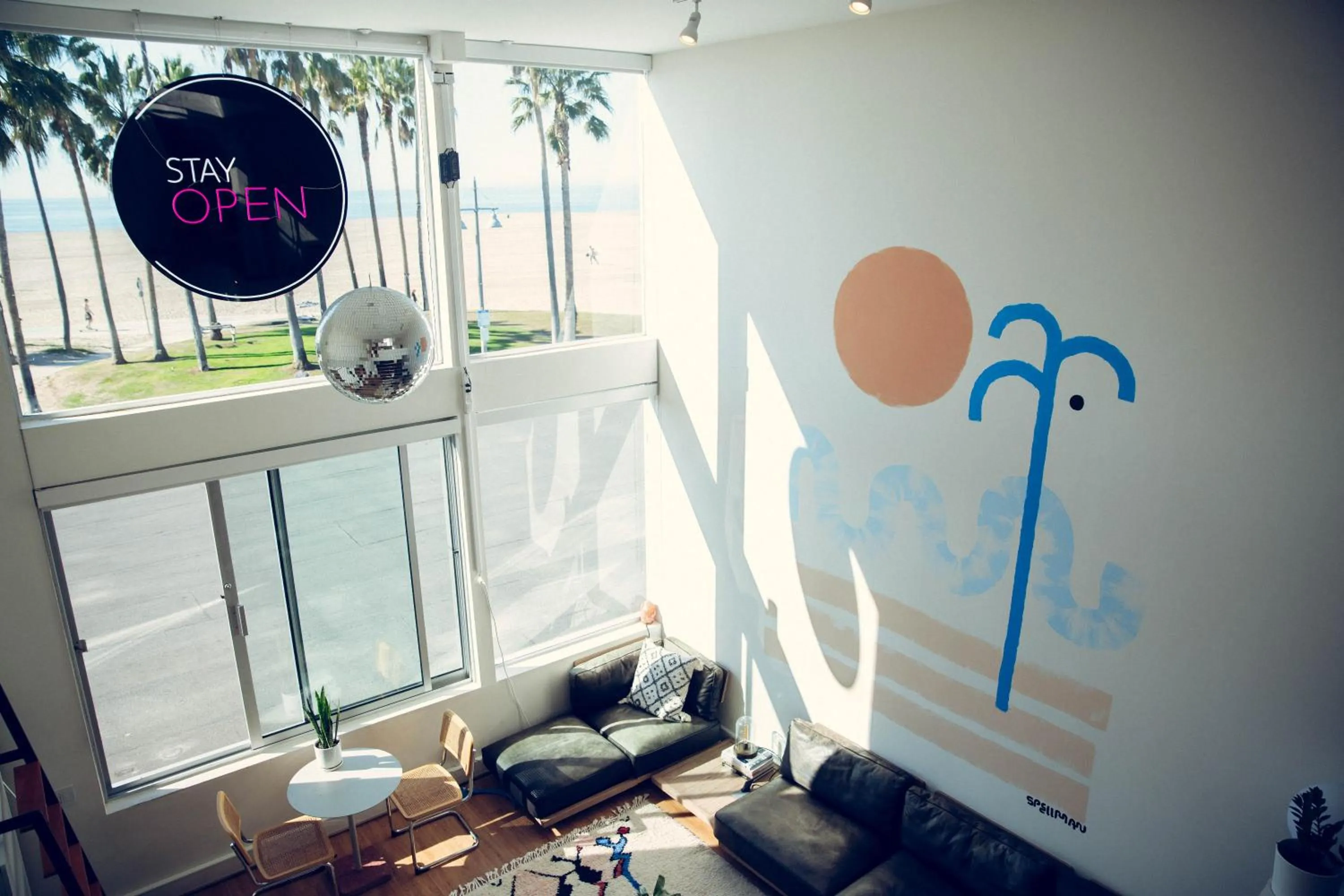 Living room in STAY OPEN Venice Beach