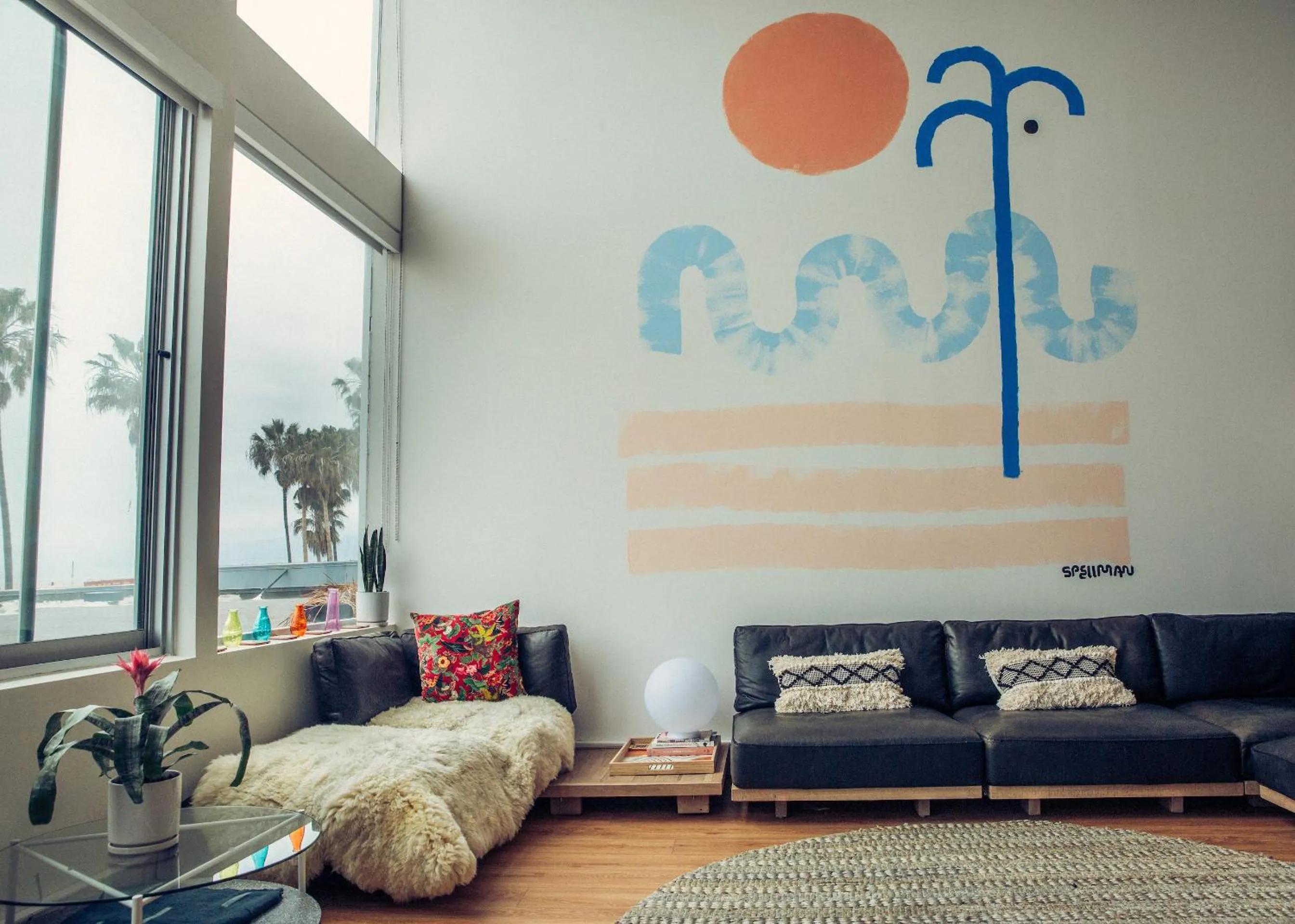 Living room in STAY OPEN Venice Beach