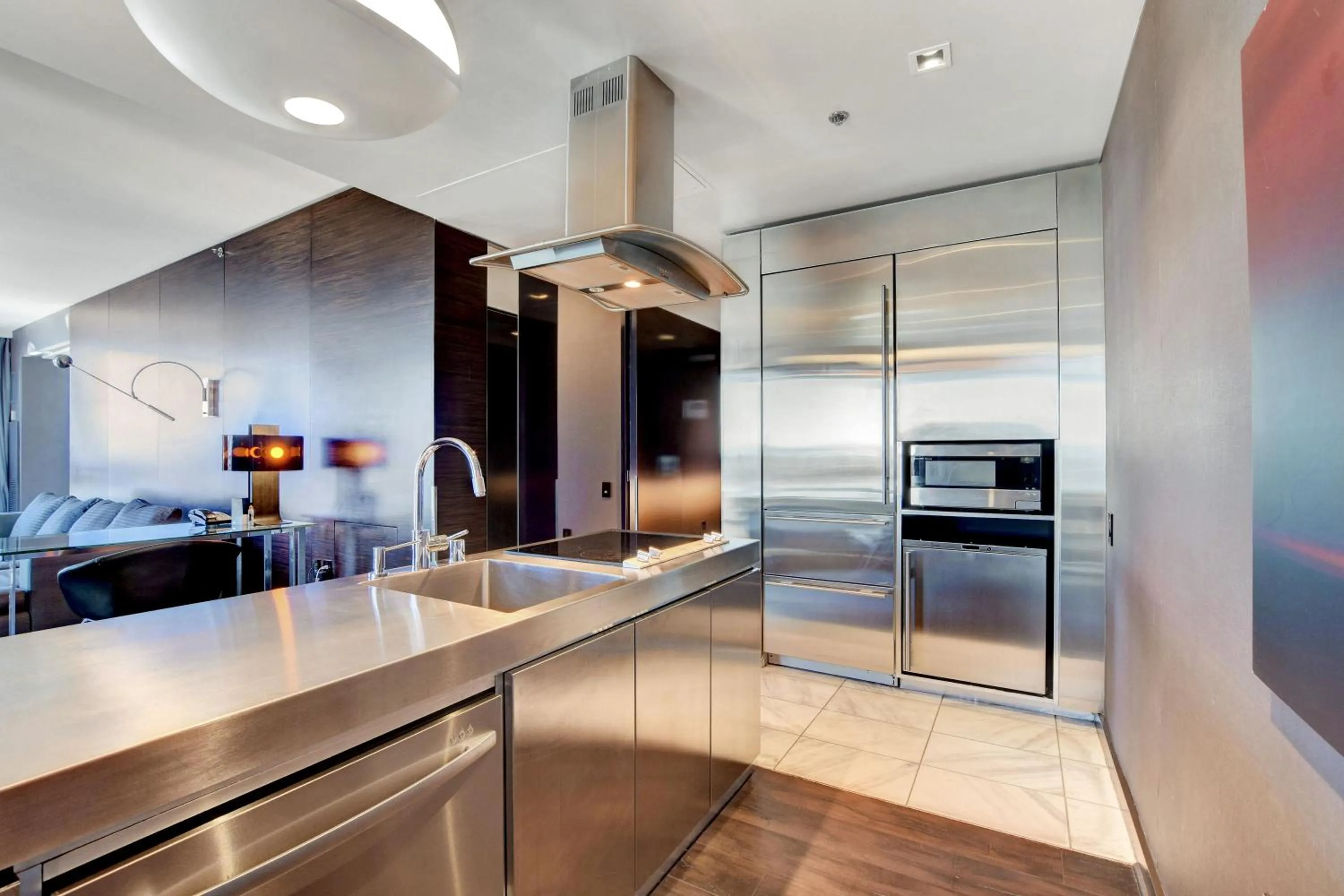 Kitchen or kitchenette in Private Luxury Panoramic Suite at Palms Place
