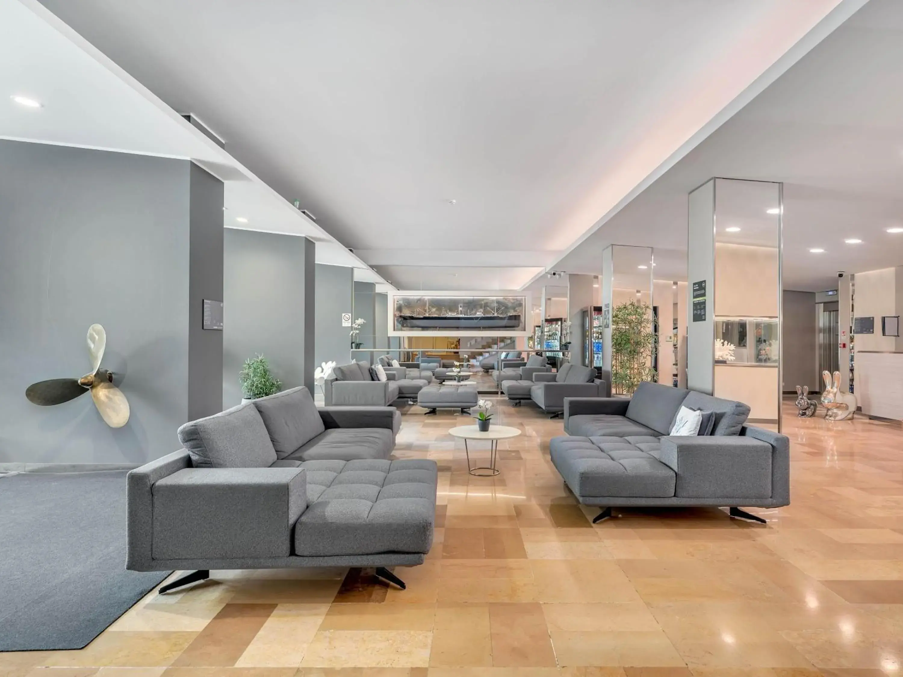 Lobby or reception in B&B Hotels Park Hotel Suisse Santa Margherita Ligure Lobby or reception in B&B Hotels Park Hotel Suisse Santa Margherita Ligure