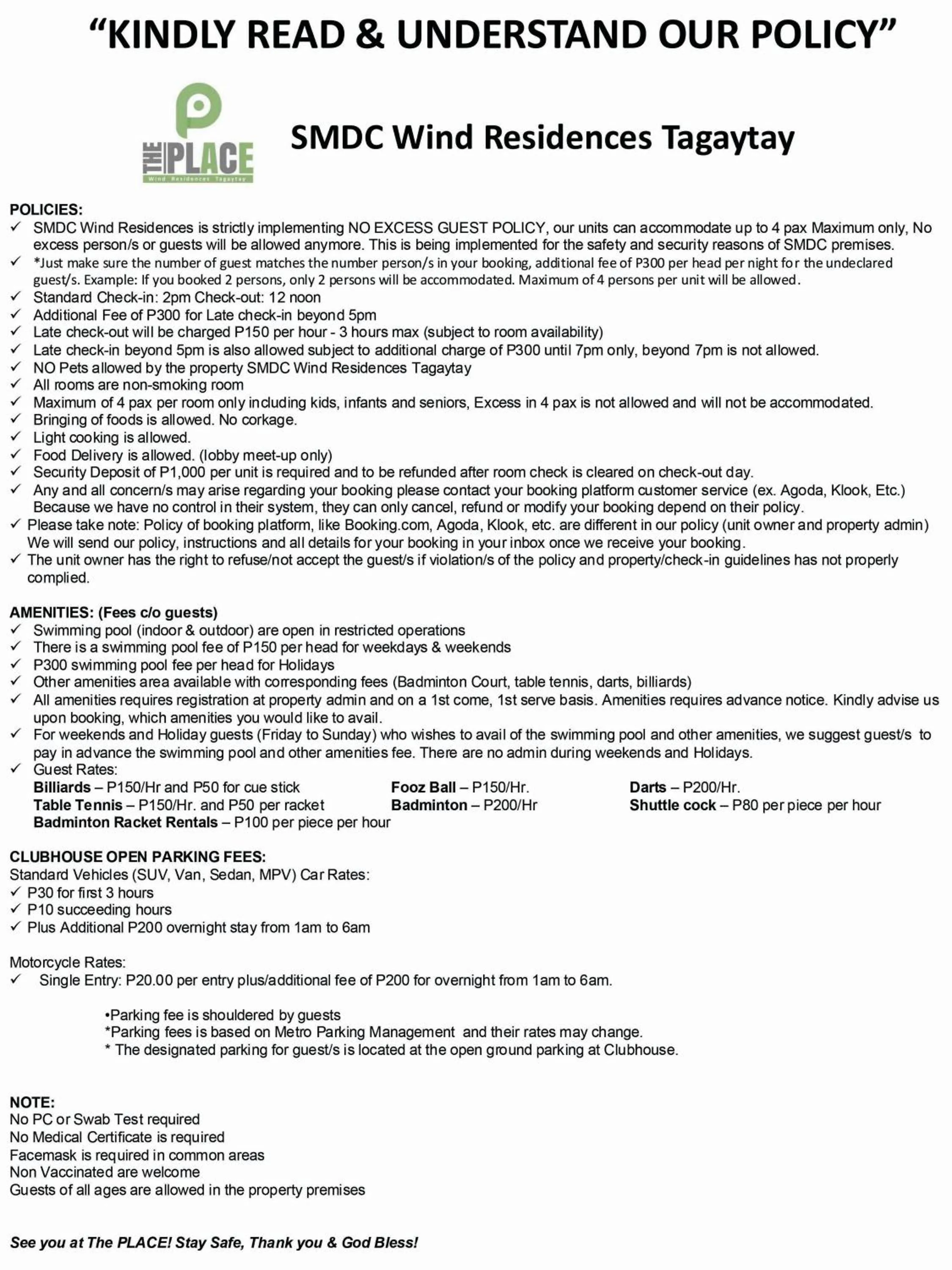 Property building in The Place SMDC Wind Residences Tagaytay