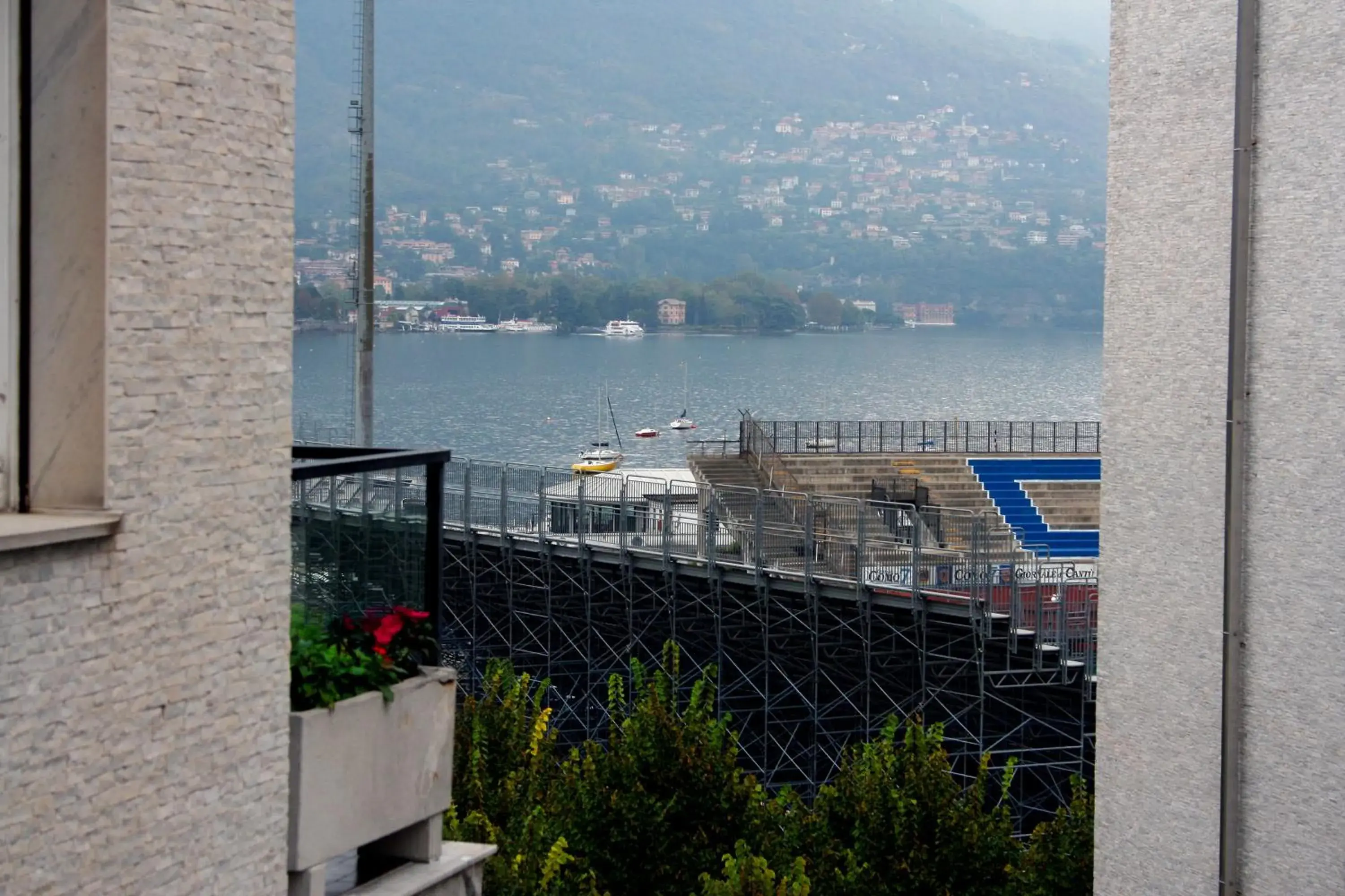 View (from property/room), River View in Hotel Engadina