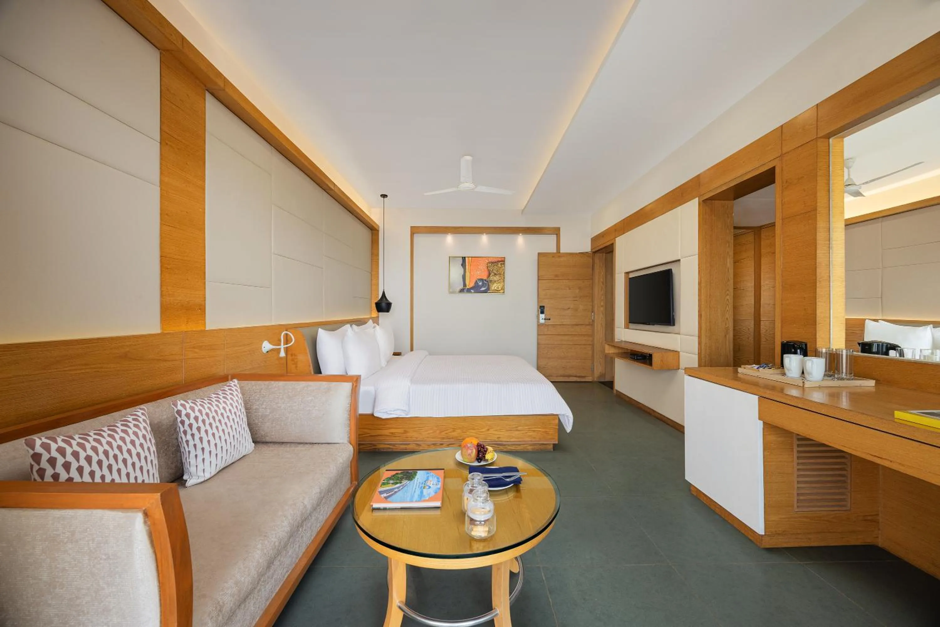 Seating area in Ginger Diu, Jalandhar Beach