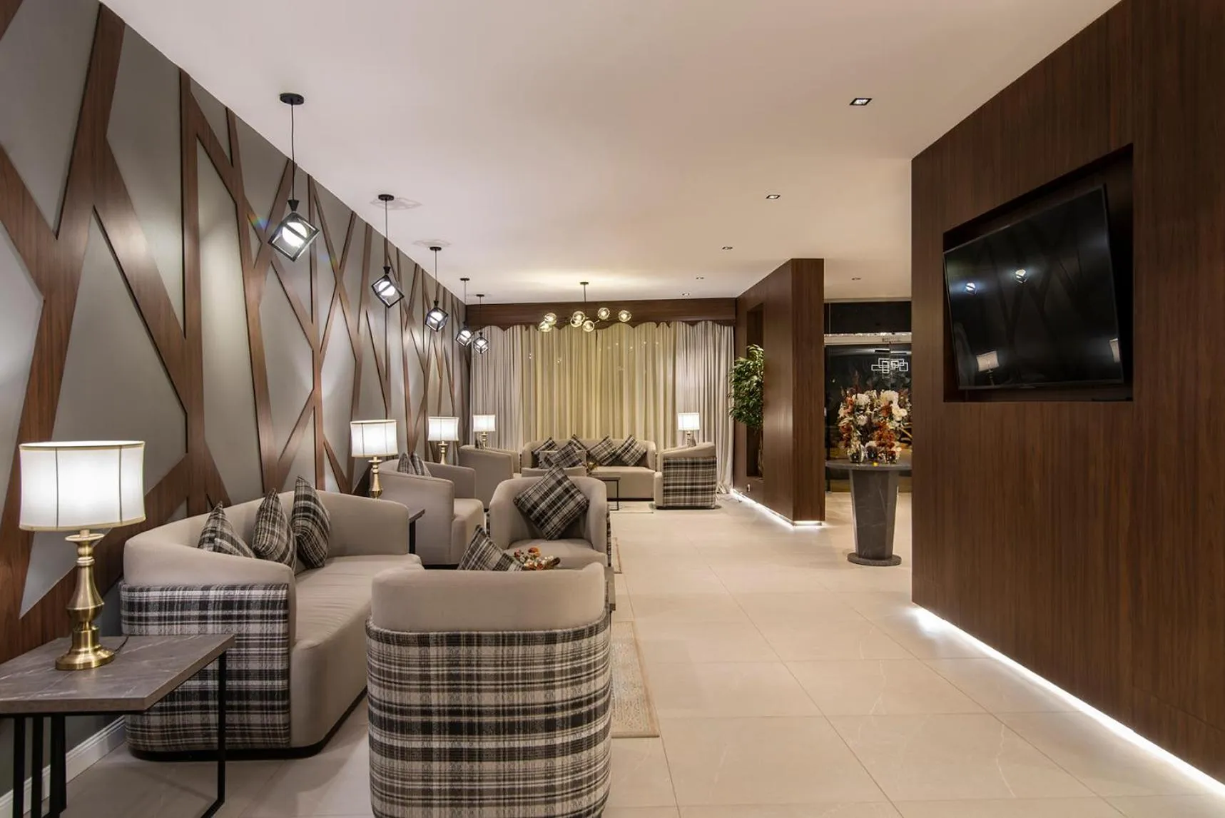 Lounge or bar in Enala Hotel Apartments- Tabuk