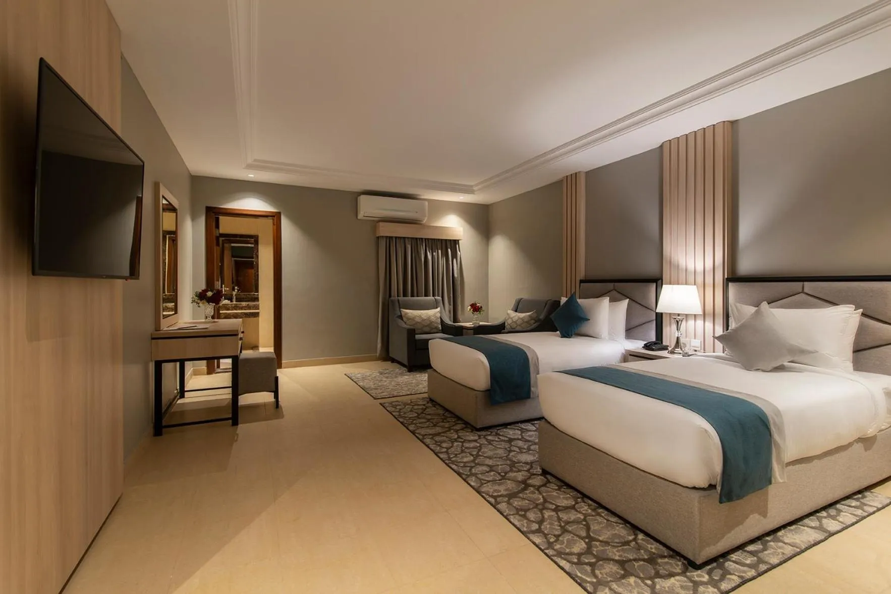 Bed in Enala Hotel Apartments- Tabuk