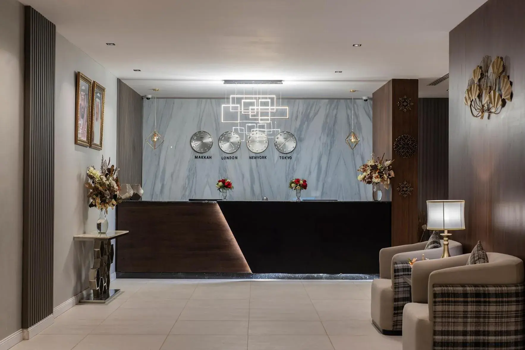 Lobby or reception in Enala Hotel Apartments- Tabuk Lobby or reception in Enala Hotel Apartments- Tabuk