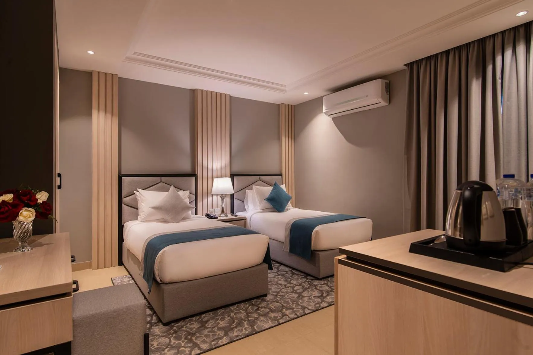 Bed in Enala Hotel Apartments- Tabuk