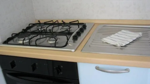 Kitchen or kitchenette in Residence Hotel La Rotonda Sul Mare