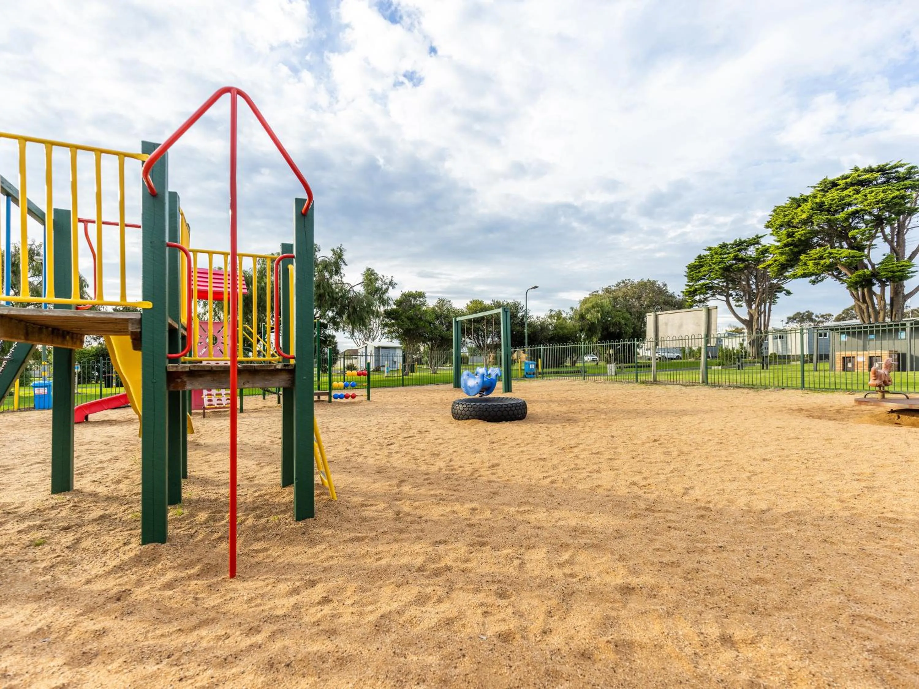 Children play ground in NRMA Portland Bay Holiday Park