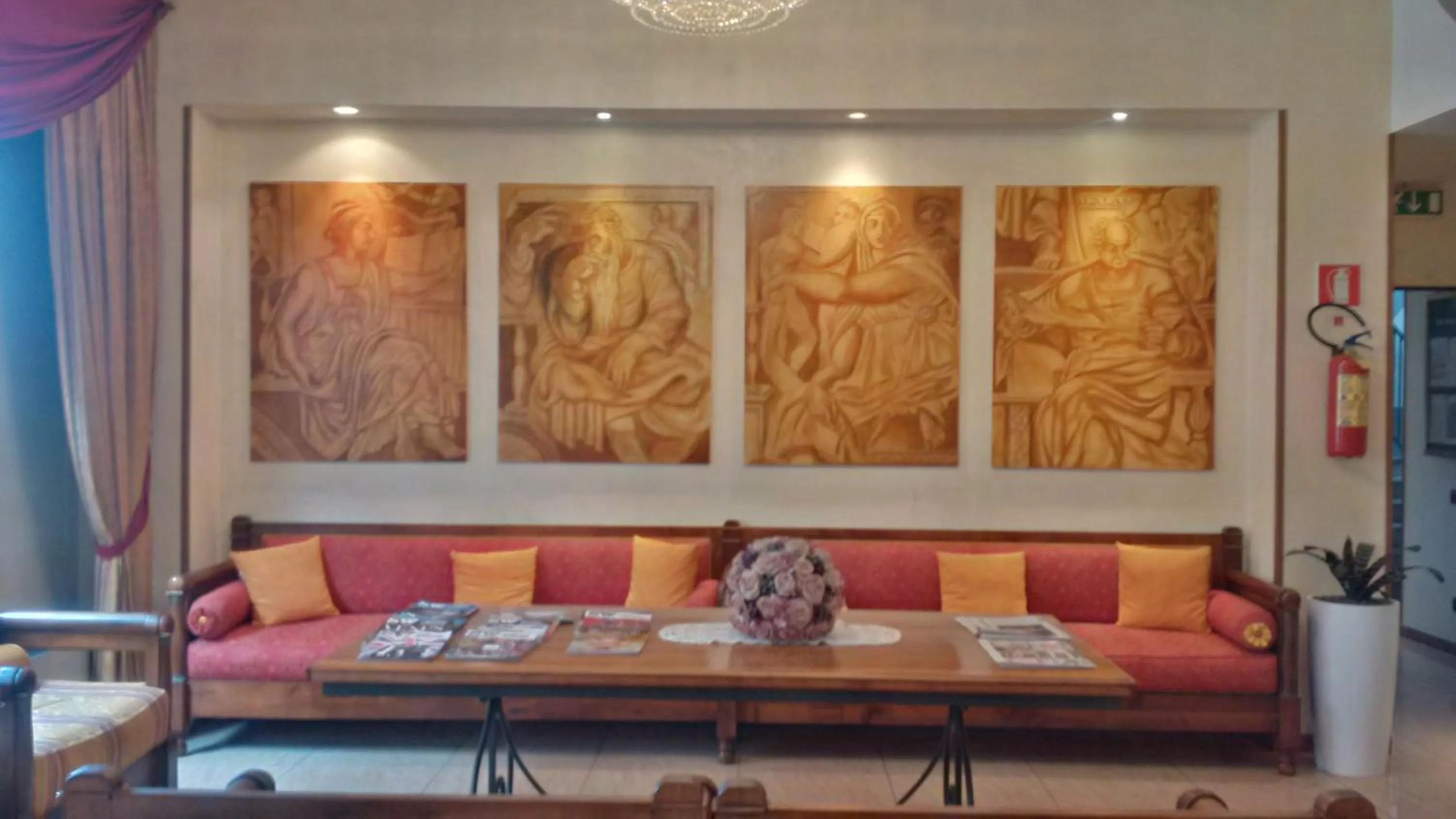 Living room in Hotel Michelangelo