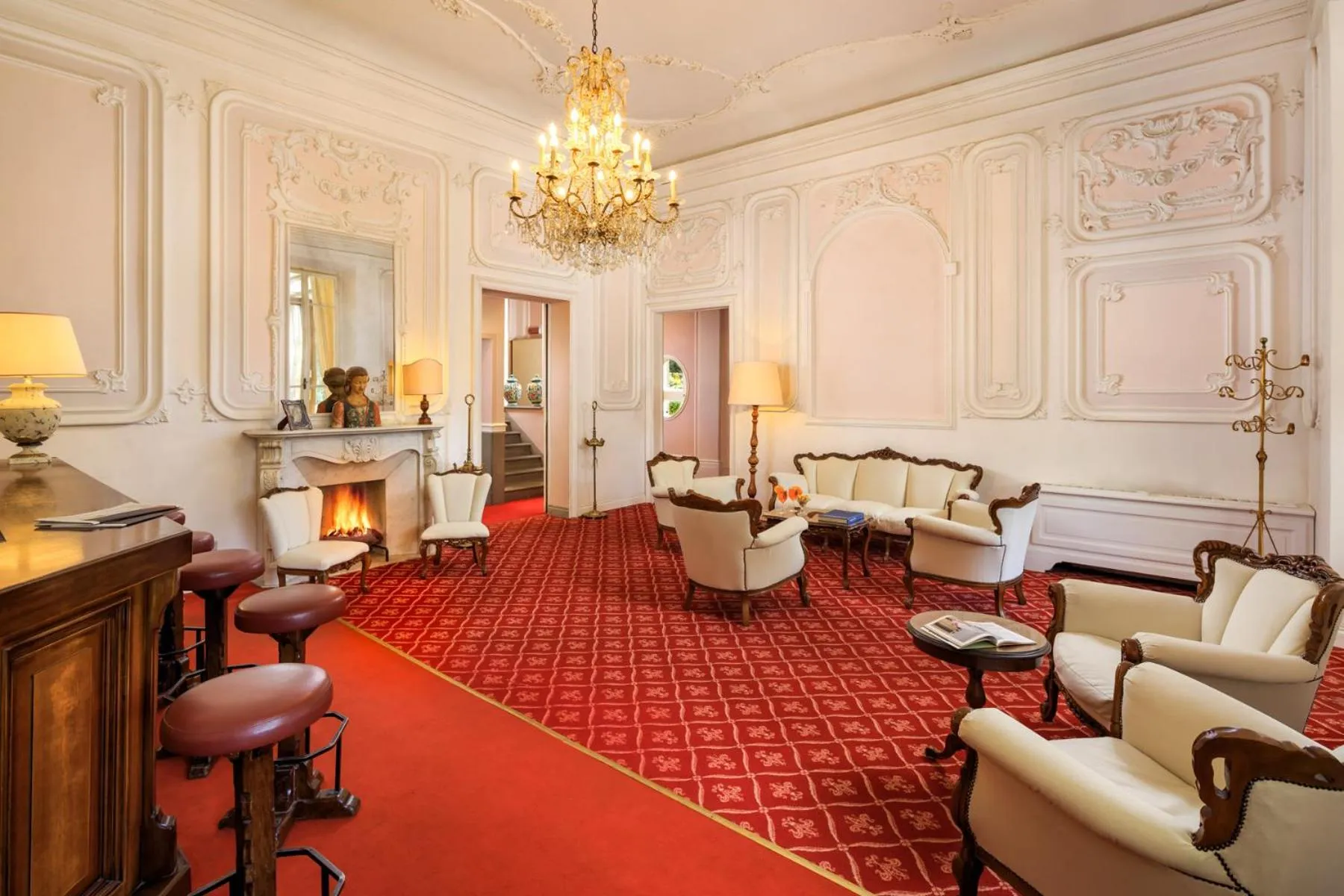 Living room in Hotel Villa Carlotta