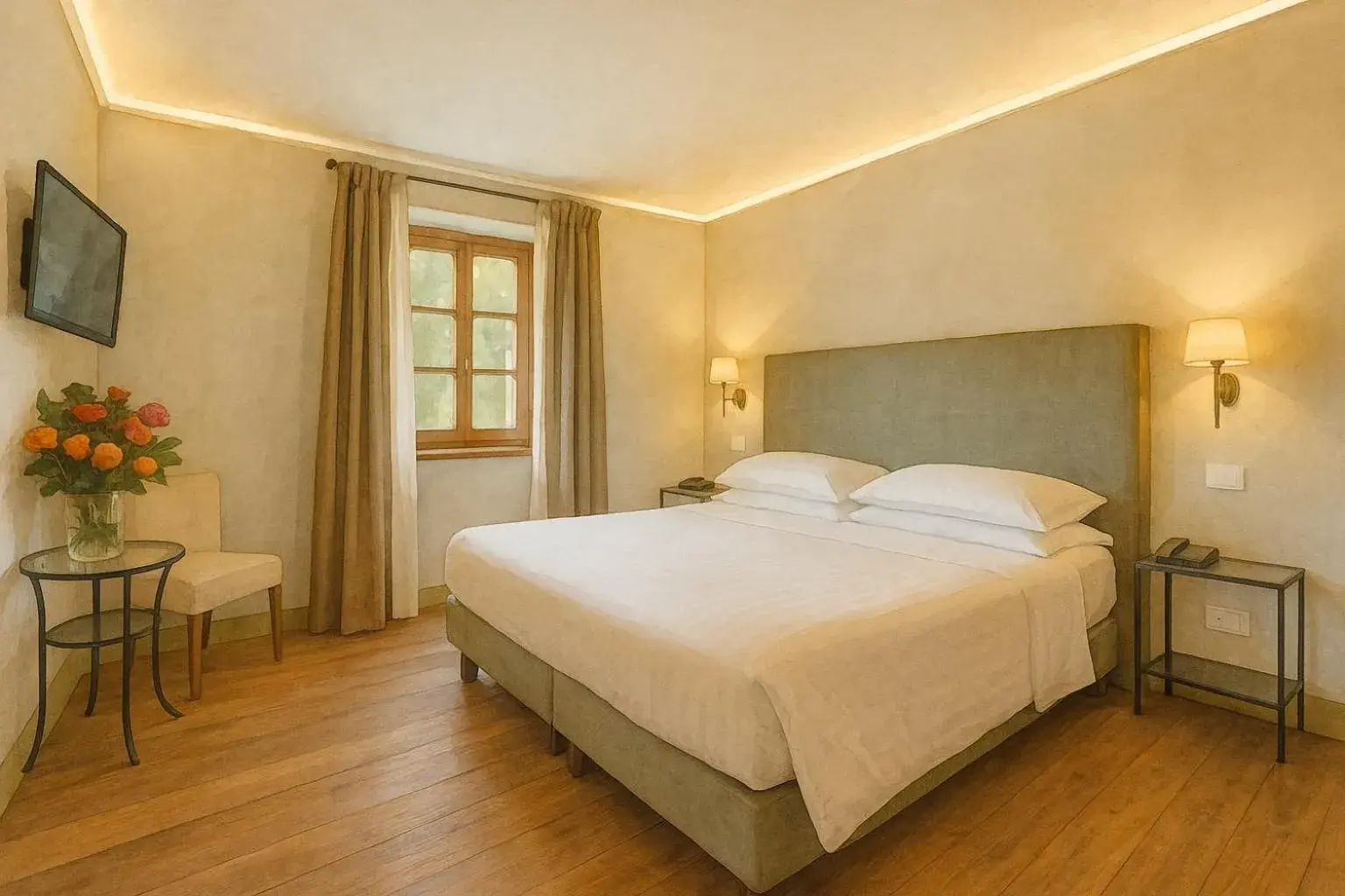 TV and multimedia, Bed in Ultimo Mulino Country Hotel TV and multimedia, Bed in Ultimo Mulino Country Hotel