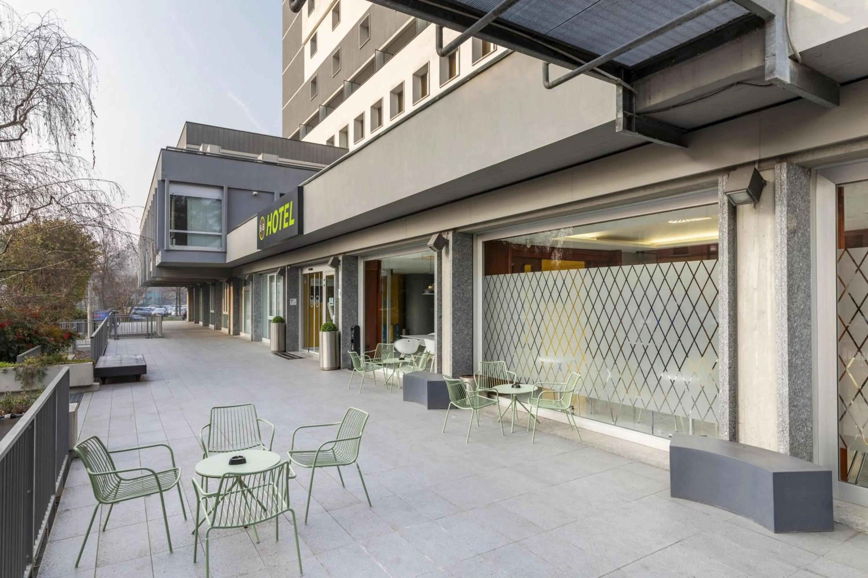 Property building in B&B Hotel Modena