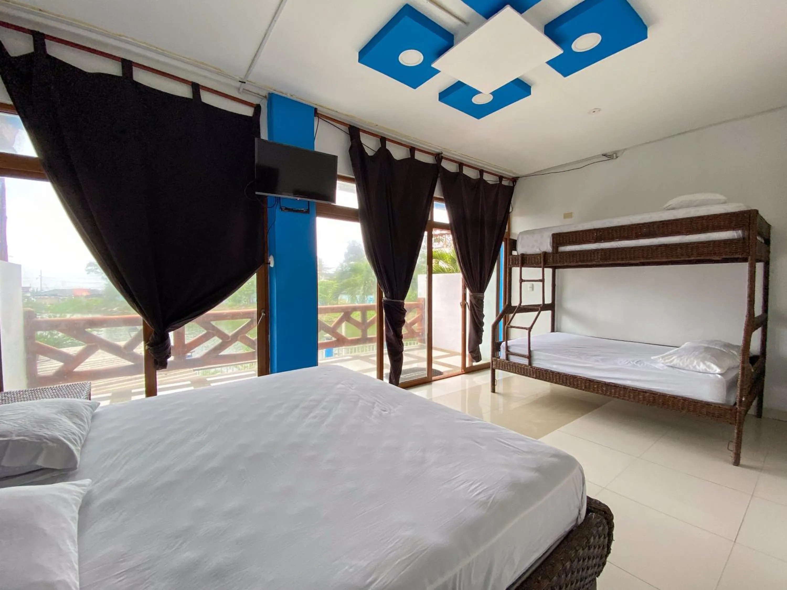 Bed in Hotel Sol y Playa Montañita