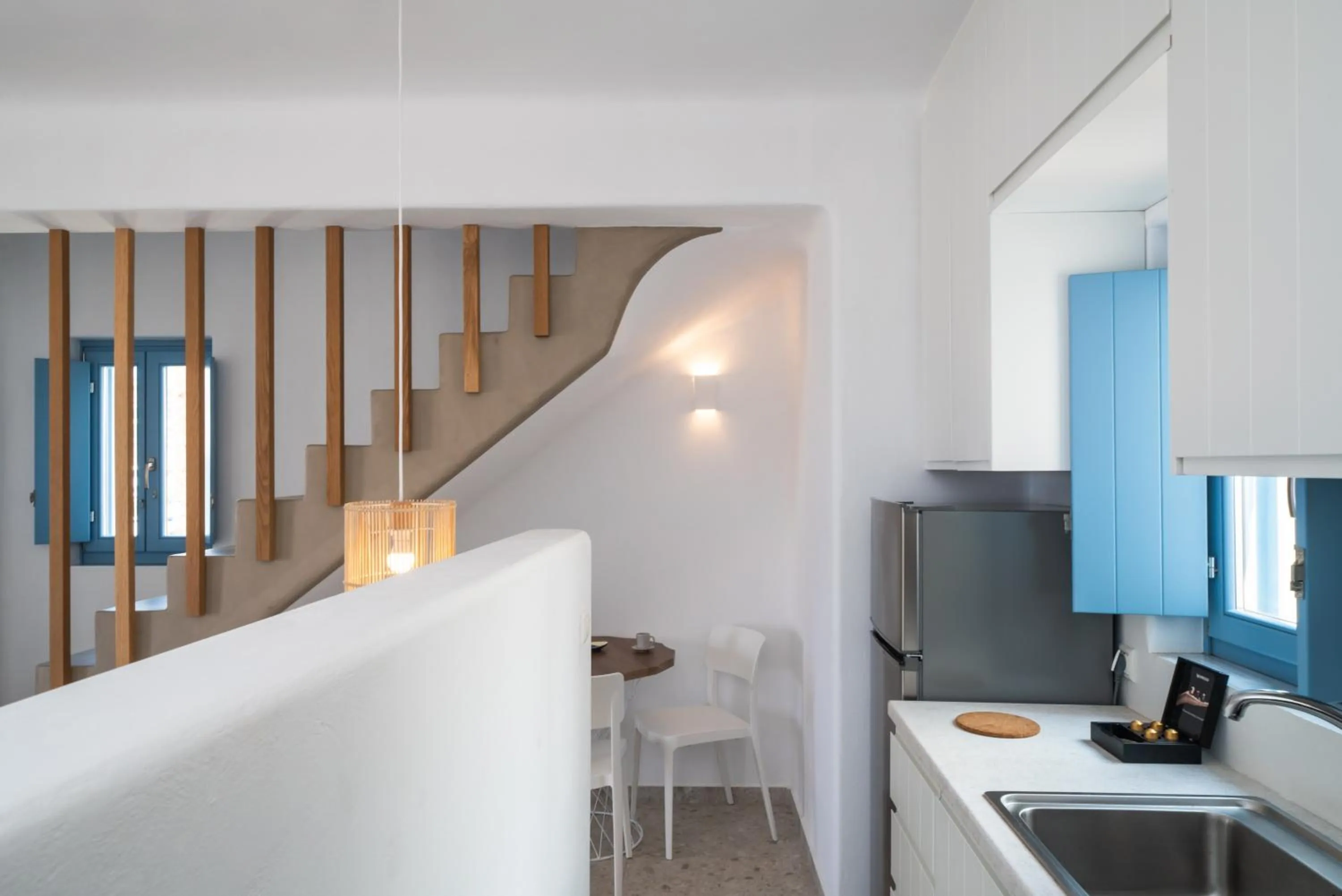 kitchen in Camvillia Donoussa Village Suites