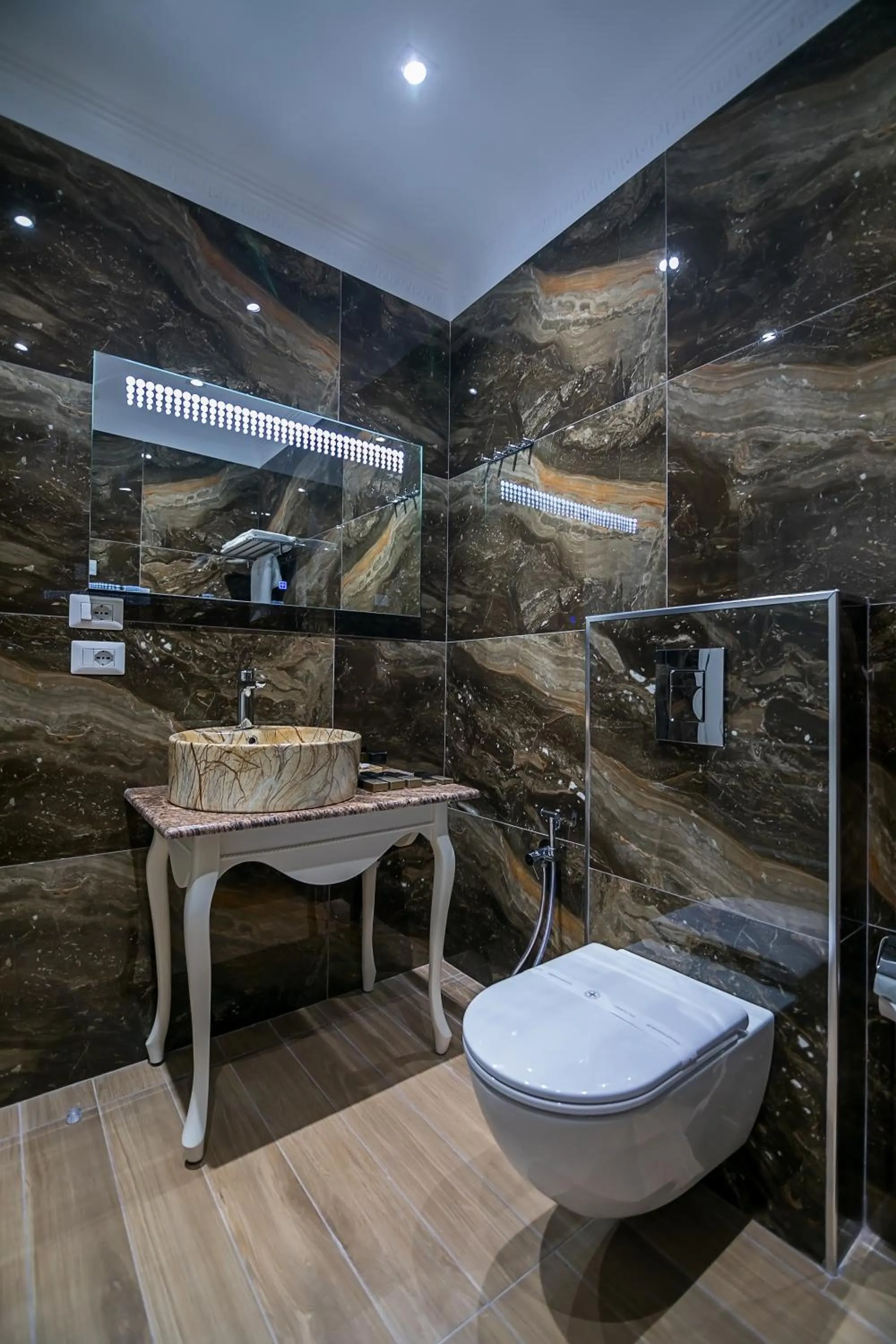 Toilet in Legacy Boutique Hotel