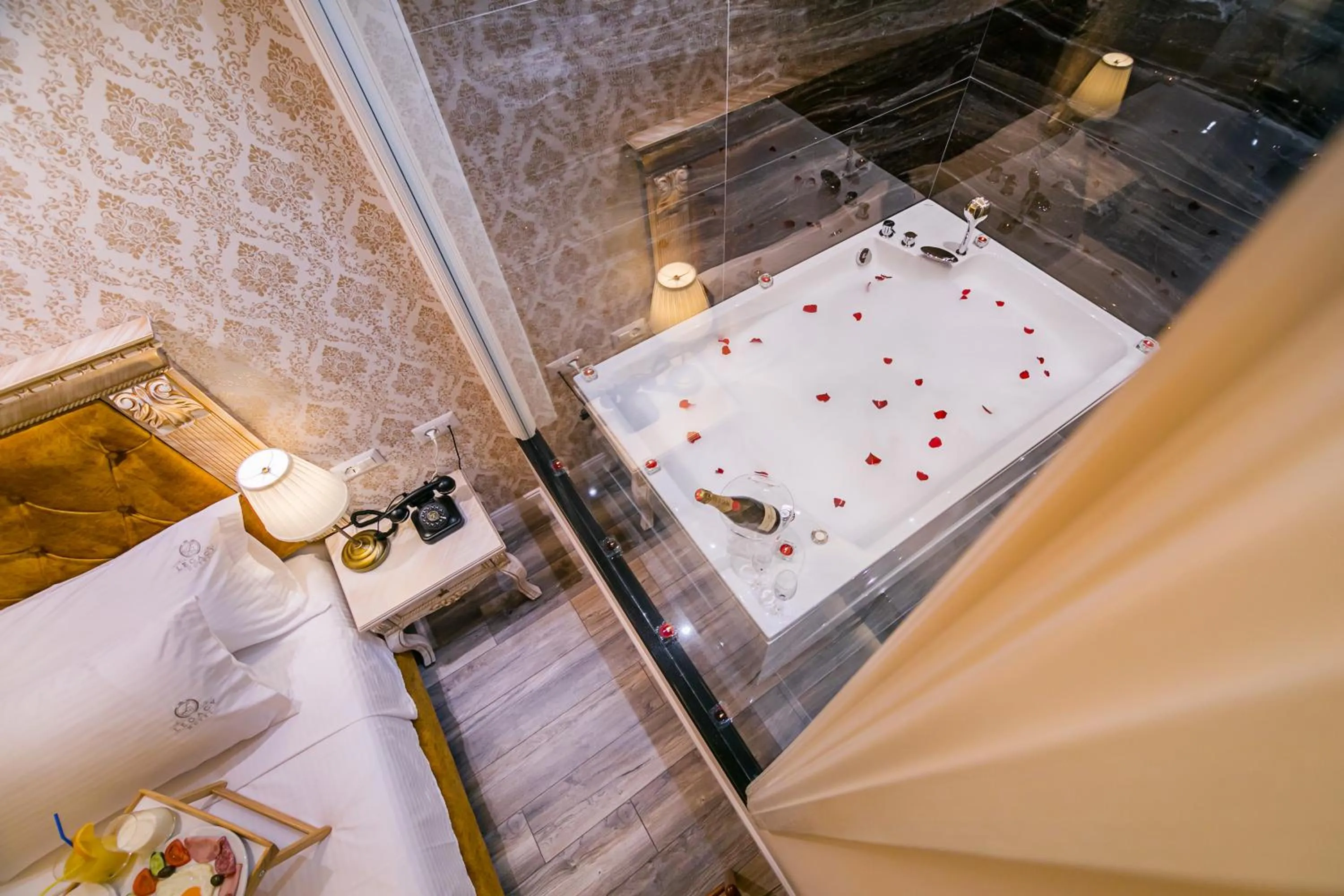 Bathroom, Bed in Legacy Boutique Hotel