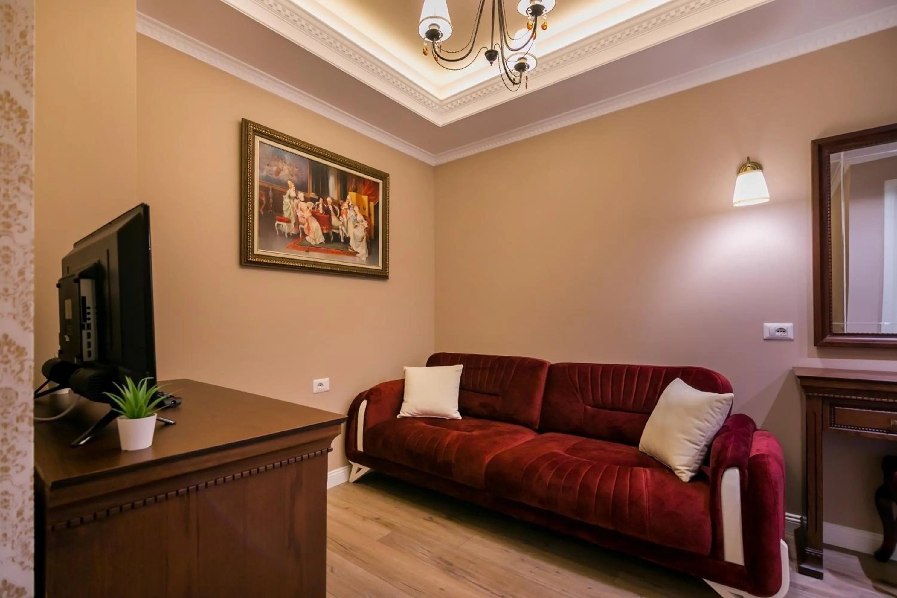 Living room in Legacy Boutique Hotel