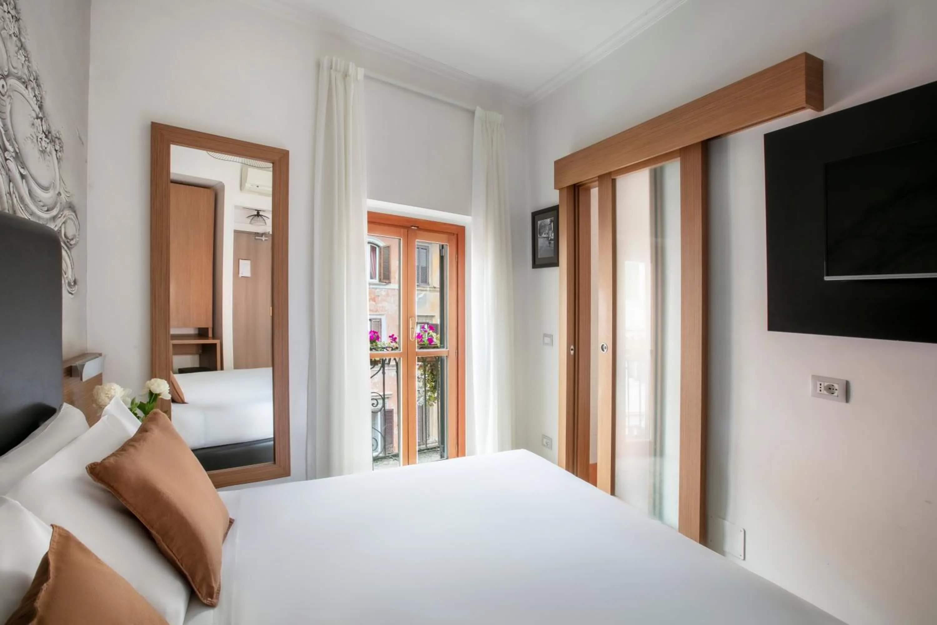 Bed in Hotel Concordia