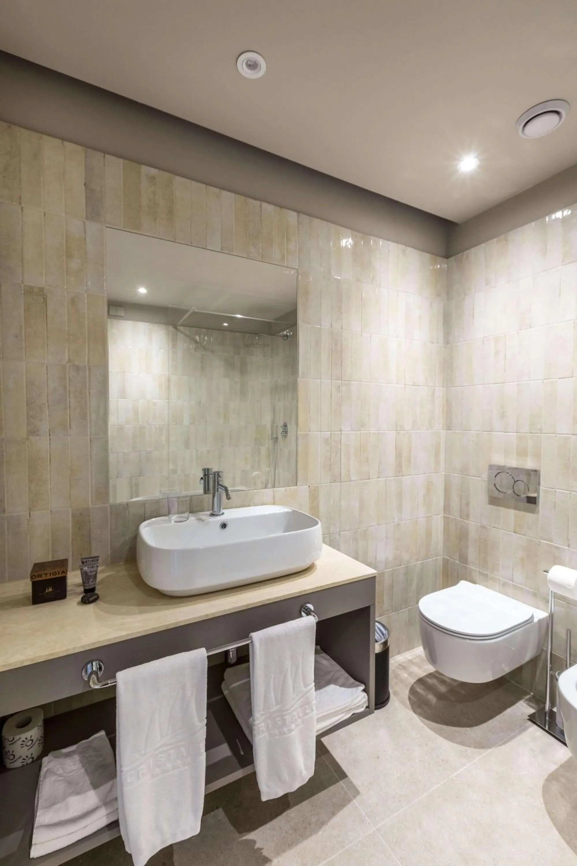 Shower in Hotel Cristallo