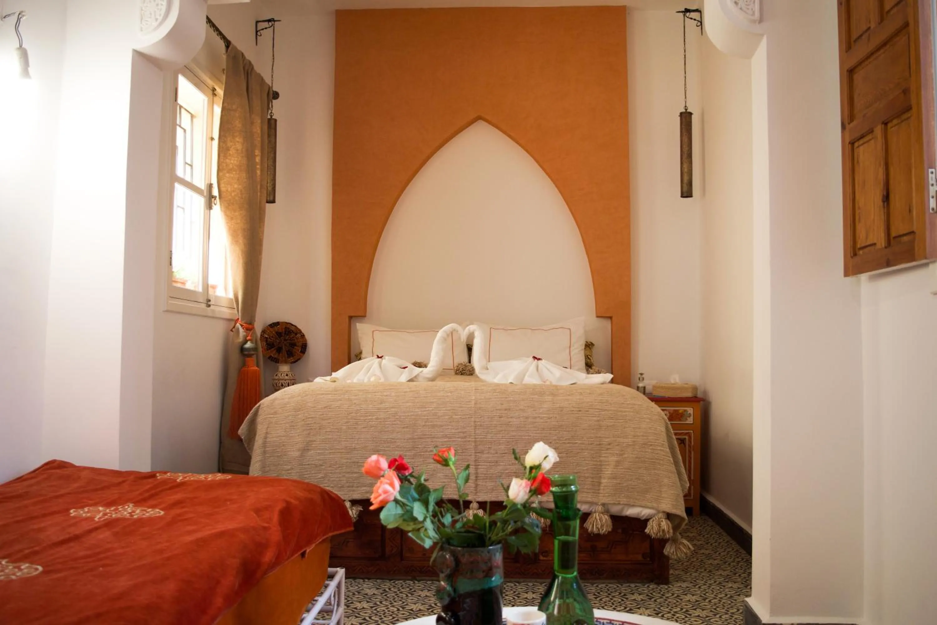 Bed in Riad Le Khan Mogador