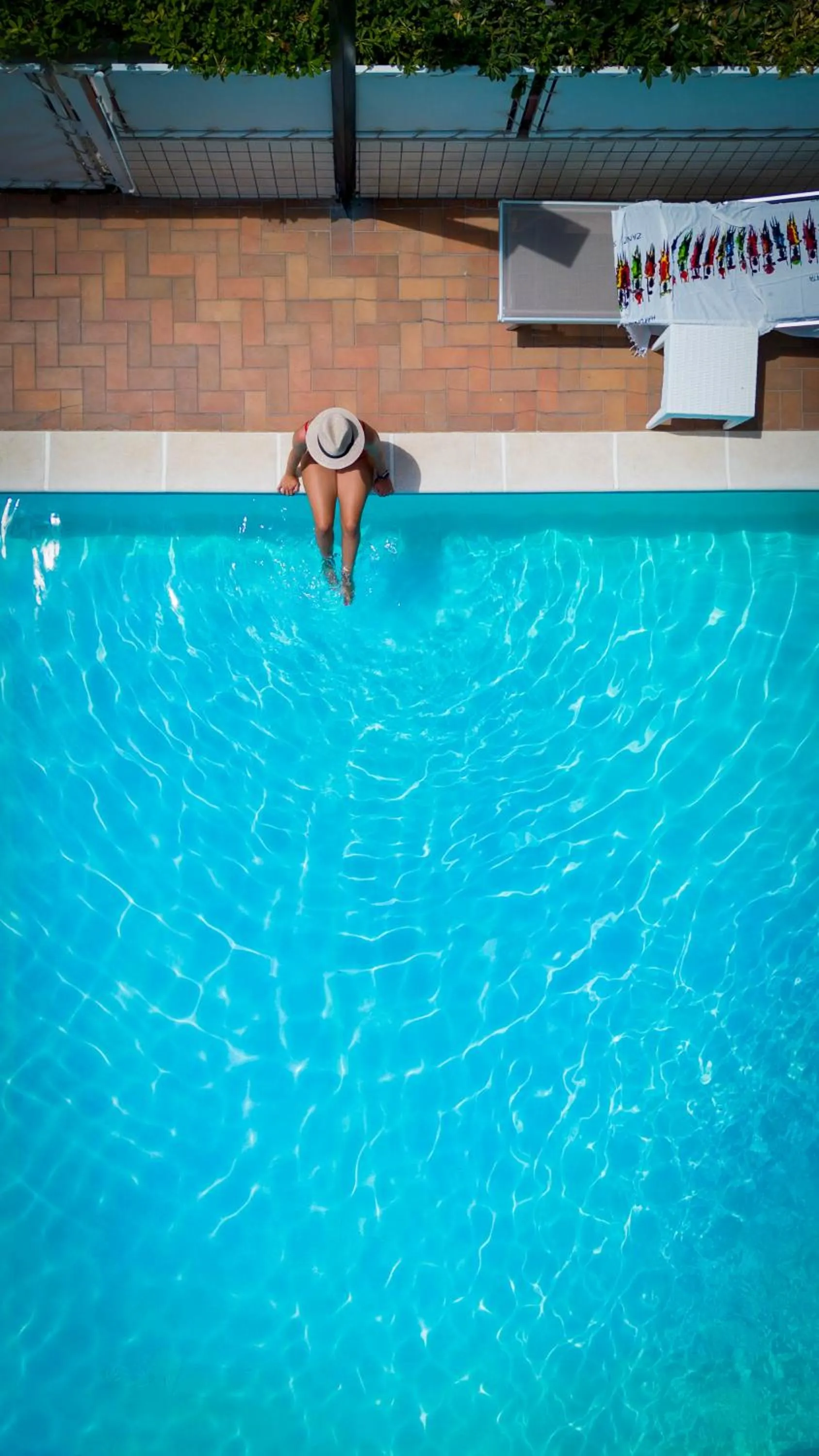 Pool view in Hotel Du Soleil