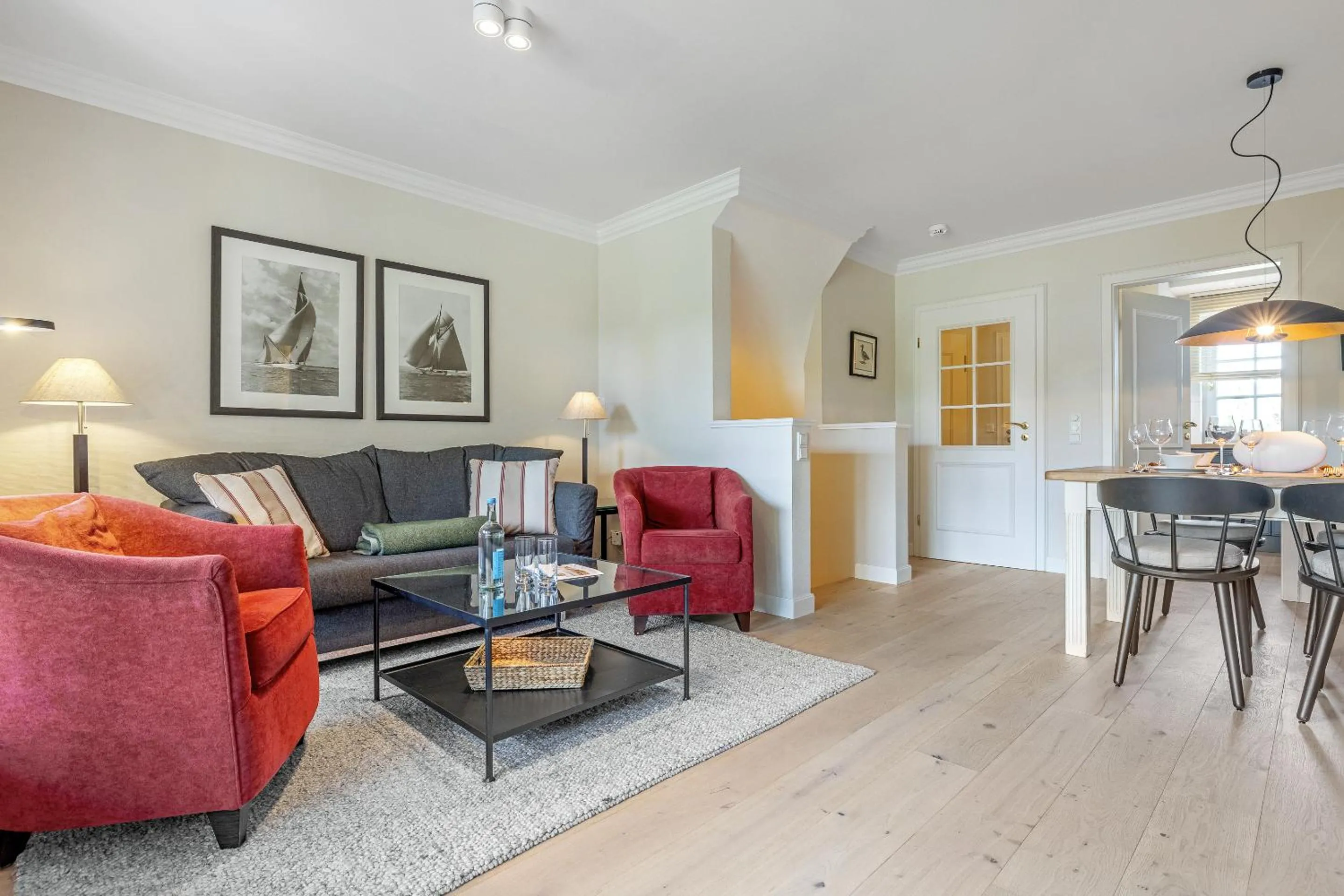 Living room in Landhaus Weidenstieg App 2