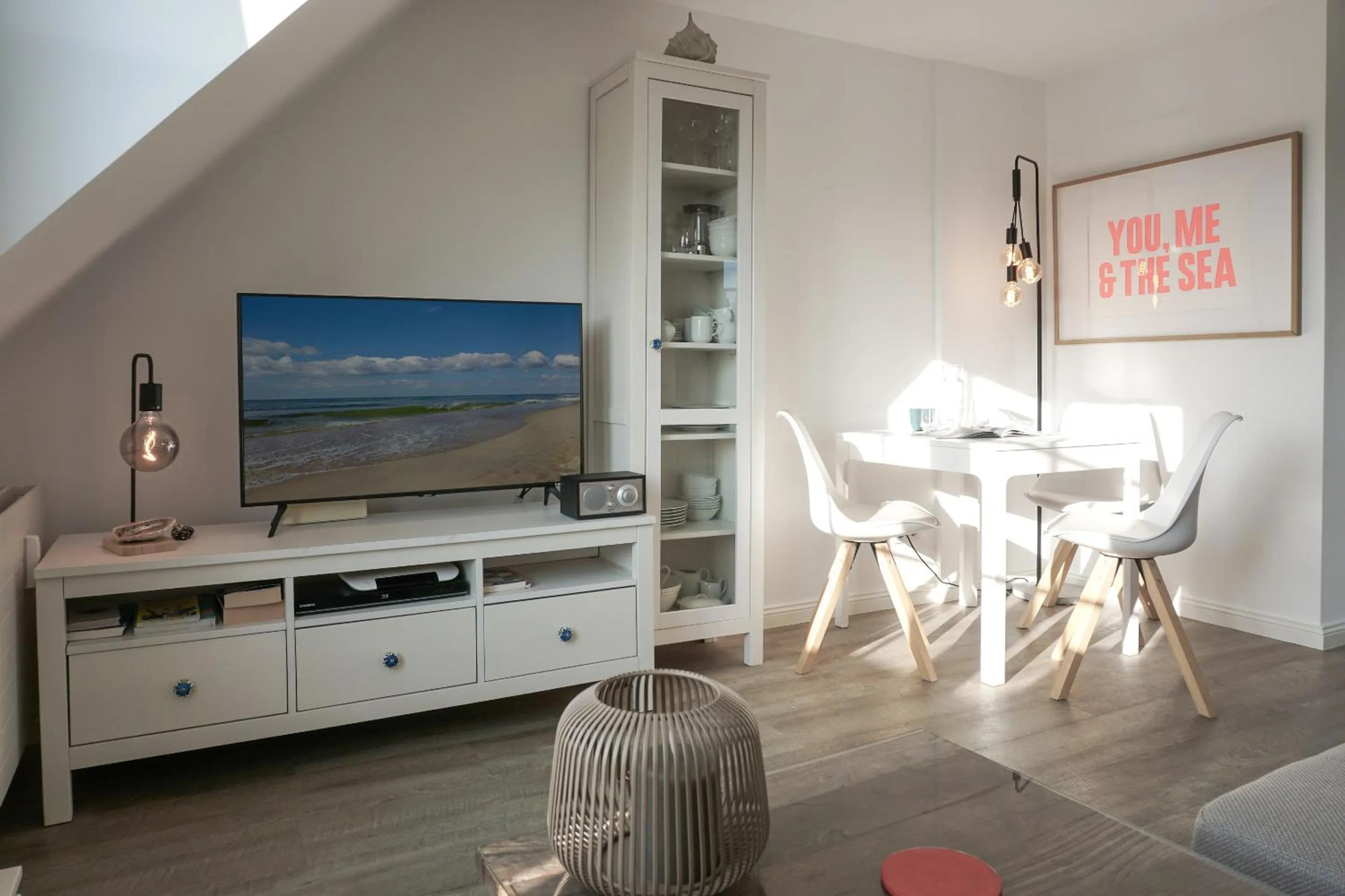 Living room in Landhaus Westerhoern Luett Suenn A