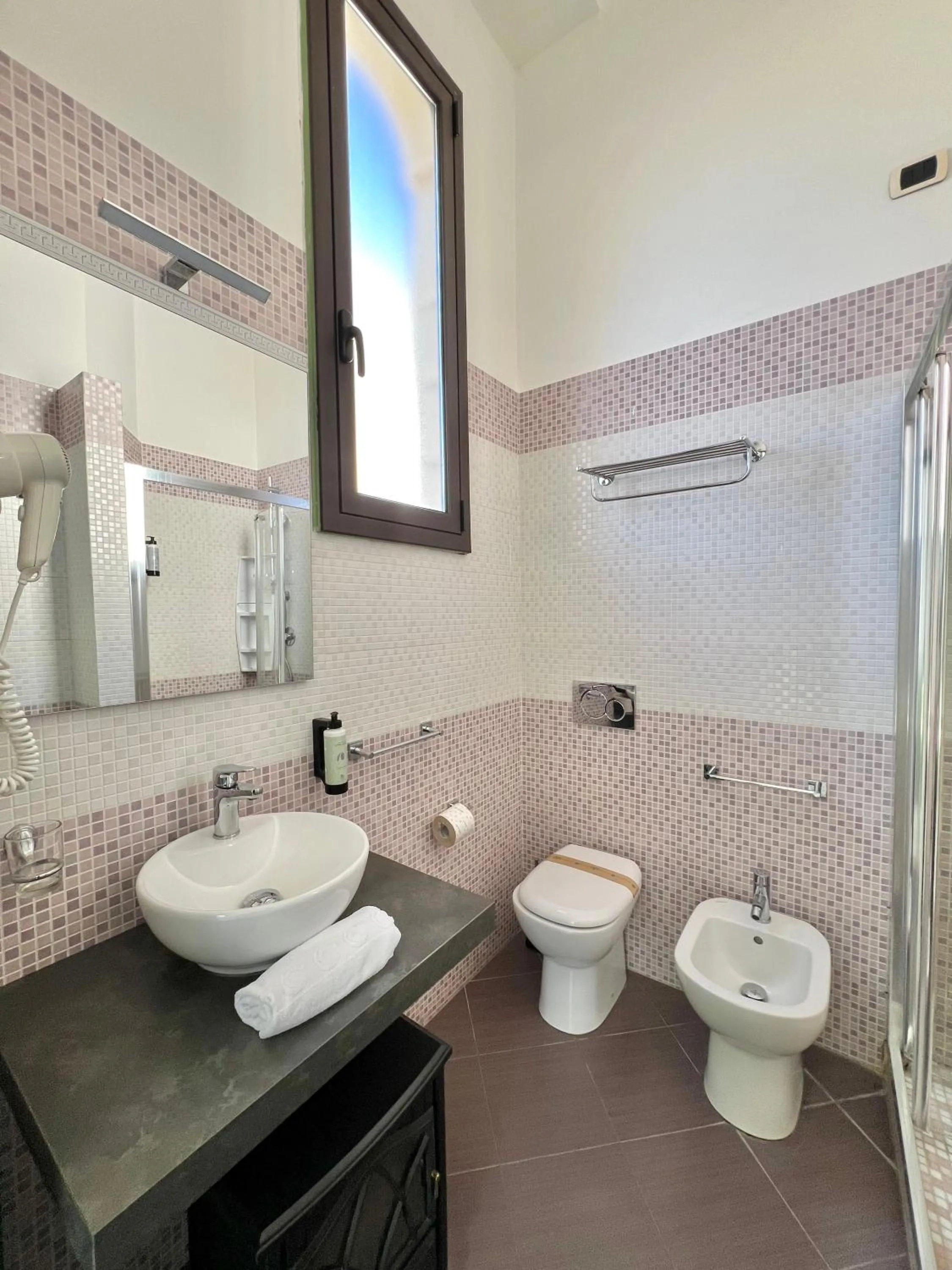 Shower in Hotel Posta