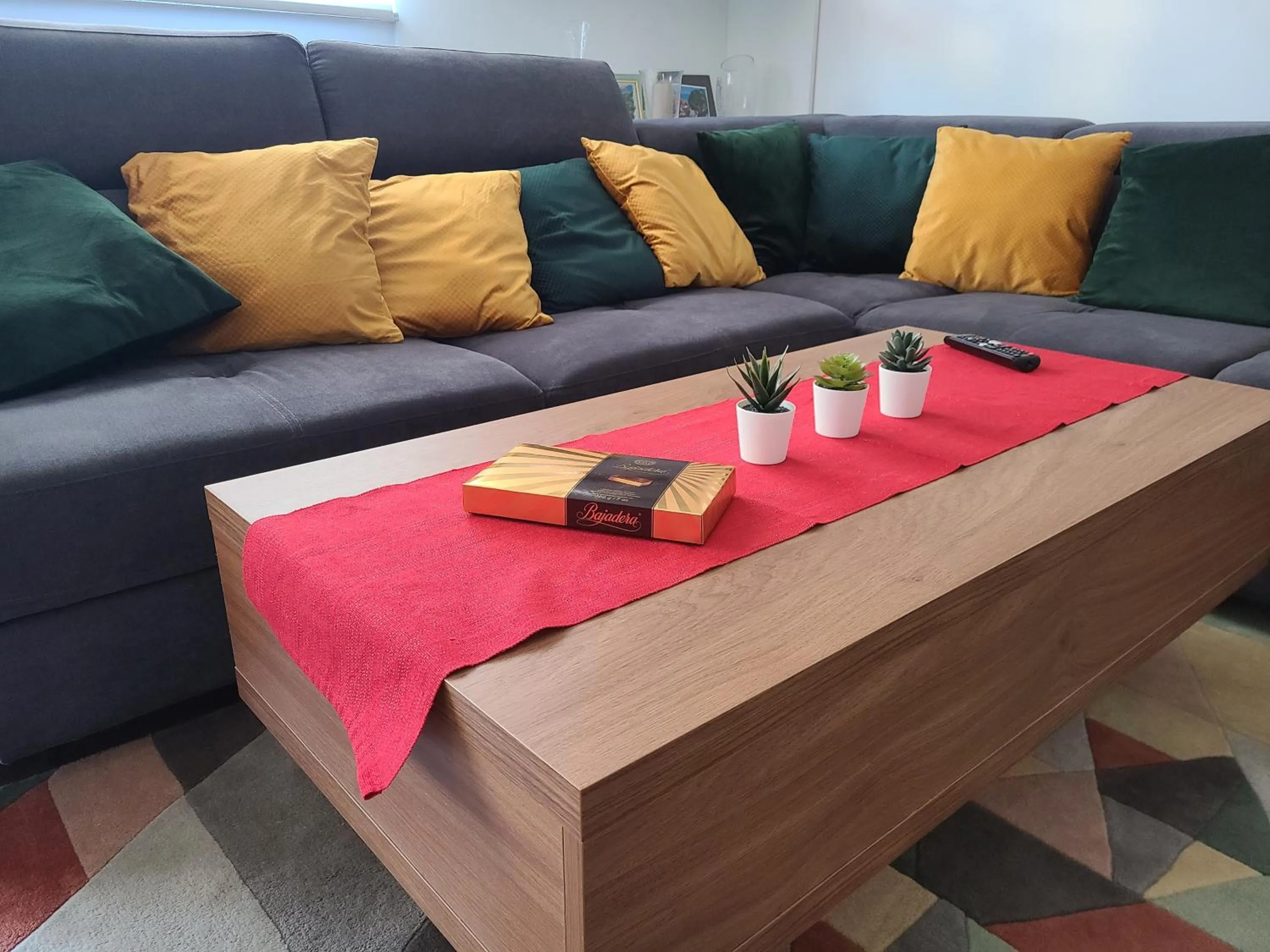 Living room in Modern 4-Star luxury apt - WFH Ready, Free Parking