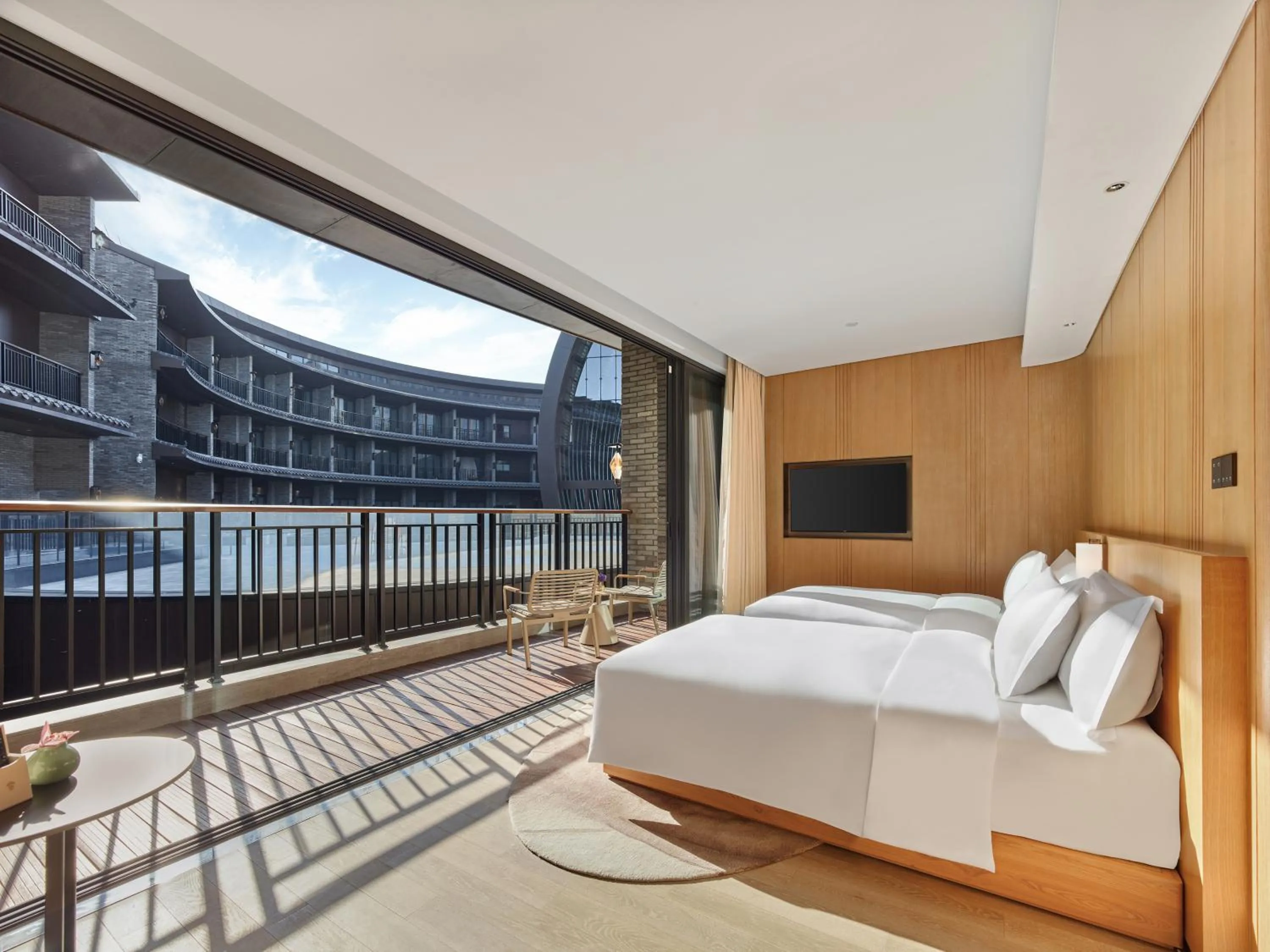 Bed in Garrya Huzhou Lucun